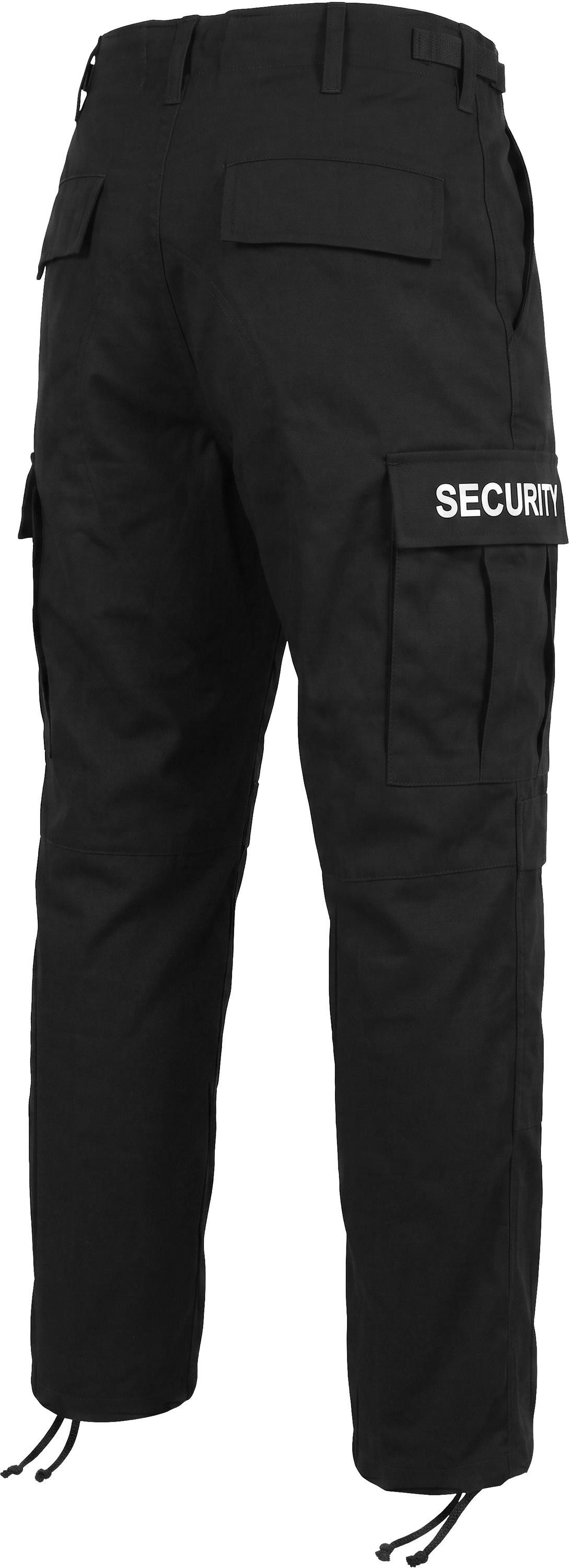 normani Outdoorhose Herren Rangerhose SECURITY Security Hose Feldhose Arbeitshose mit Schirftzug beidseitig – Bild 4 von 5