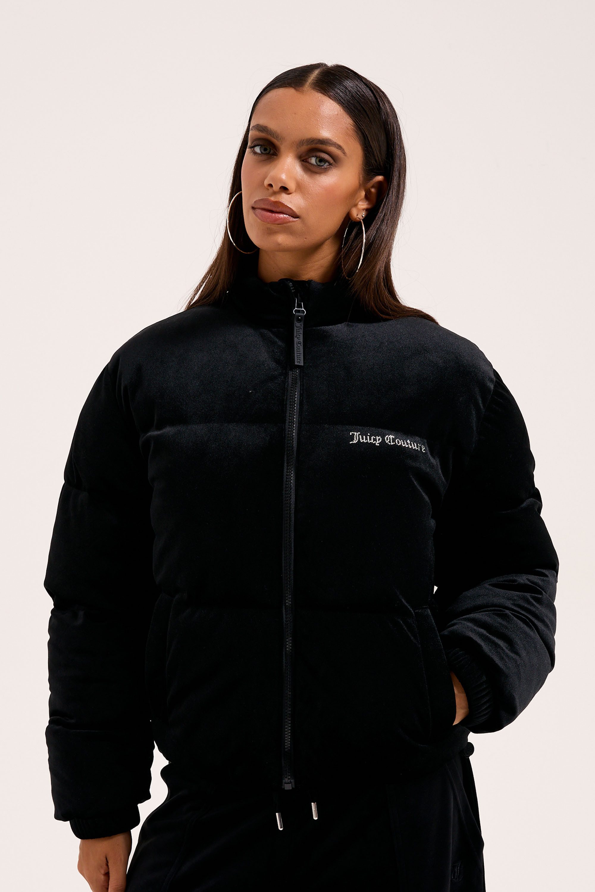 Juicy Couture Steppjacke JUICY VELOUR PUFFA JACKET Damen Steppjacke Damen, günstig online kaufen
