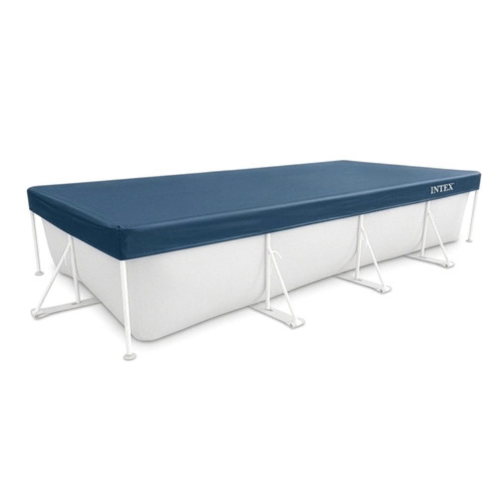Intex Pool-Abdeckplane Poolabdeckung Frame-Pool-Becken (Spar-Set, 1-St., breitem Flansch), Drainageöffnungen lassen Regenwasser optimal abfließen