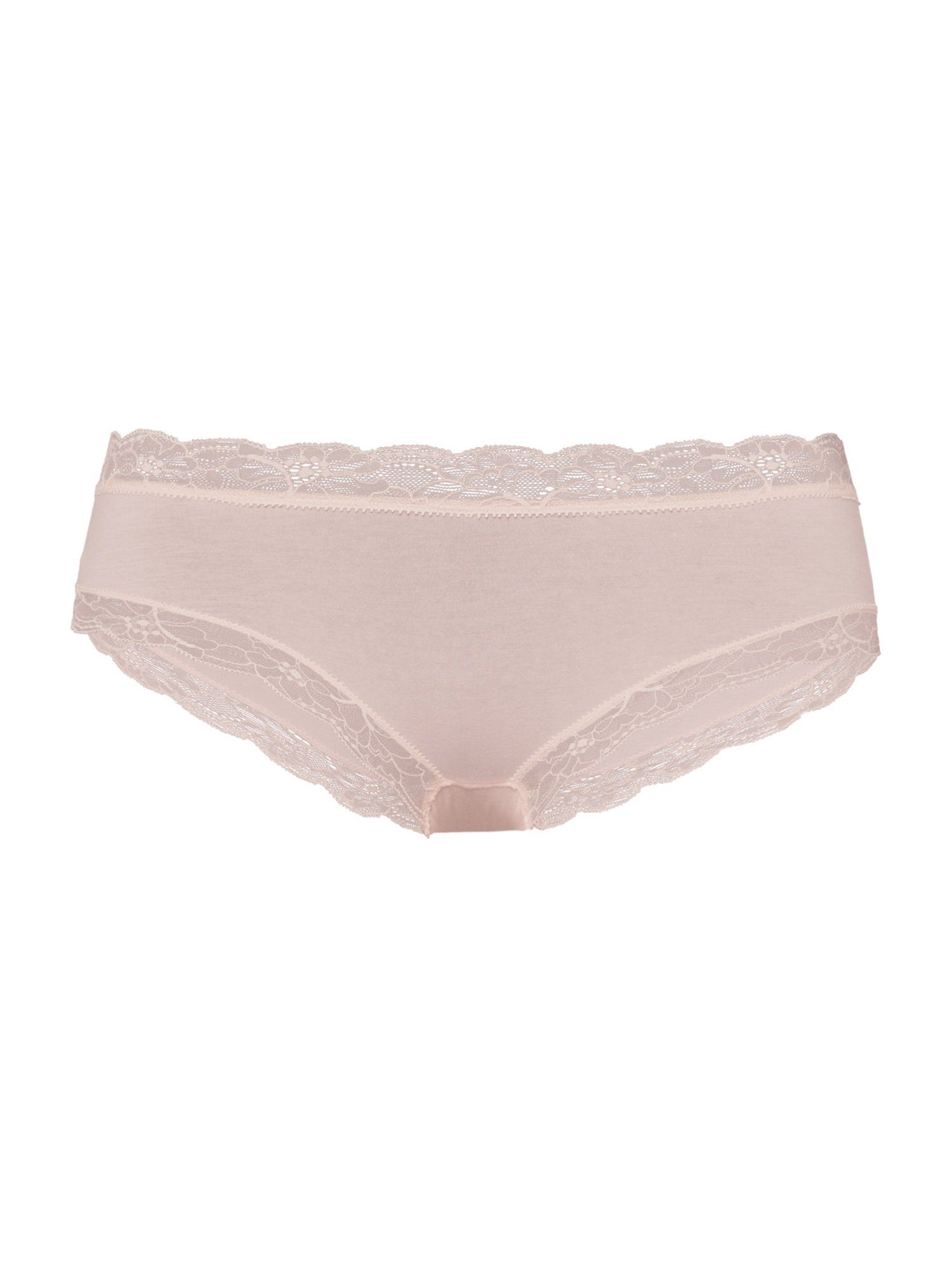 Hanro Panty Cotton Lace Hipster (1-St) powder | Klassische Panties