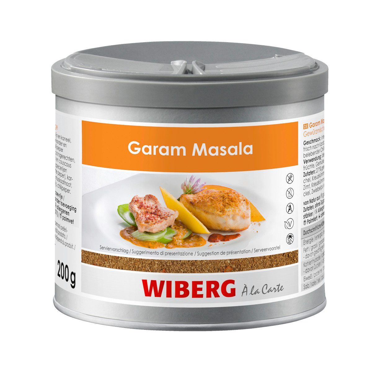 WIBERG Gewürz, Wiberg Garam Masala aromatische Gewürzmischung indischer Art 200g