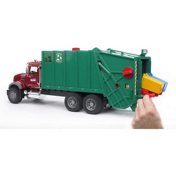 Bruder® Spielzeug-Müllwagen 02812 Mack Granite, 1:16, mit Mülltonnen