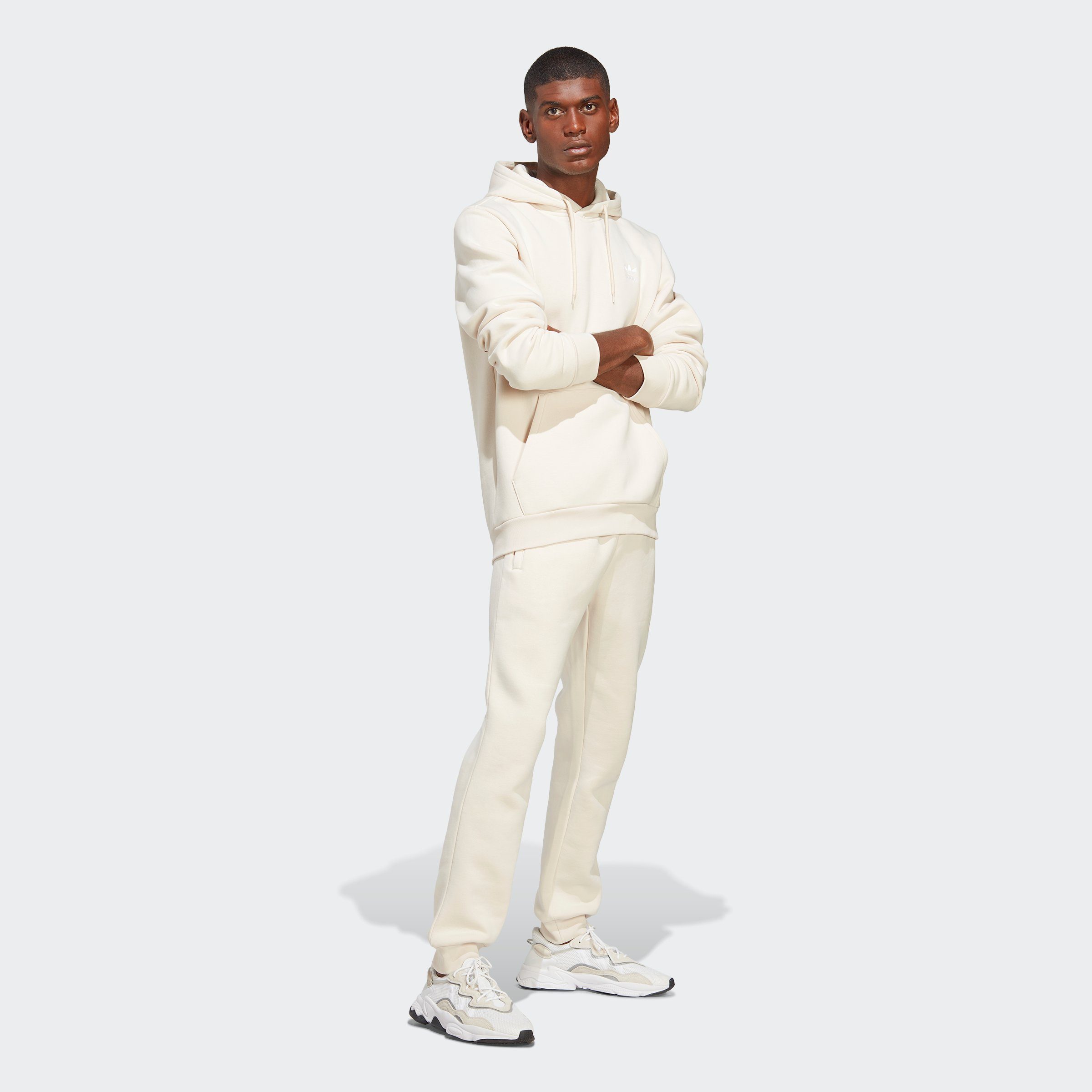 ESSENTIALS Kapuzensweatshirt White TREFOIL Originals Wonder adidas HOODIE