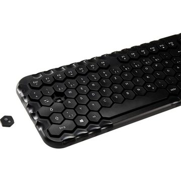 Renkforce RF-KMC-500 Kabelloses Tastatur- und Maus-Set 2.4 Tastatur (Audio-Anschluss)