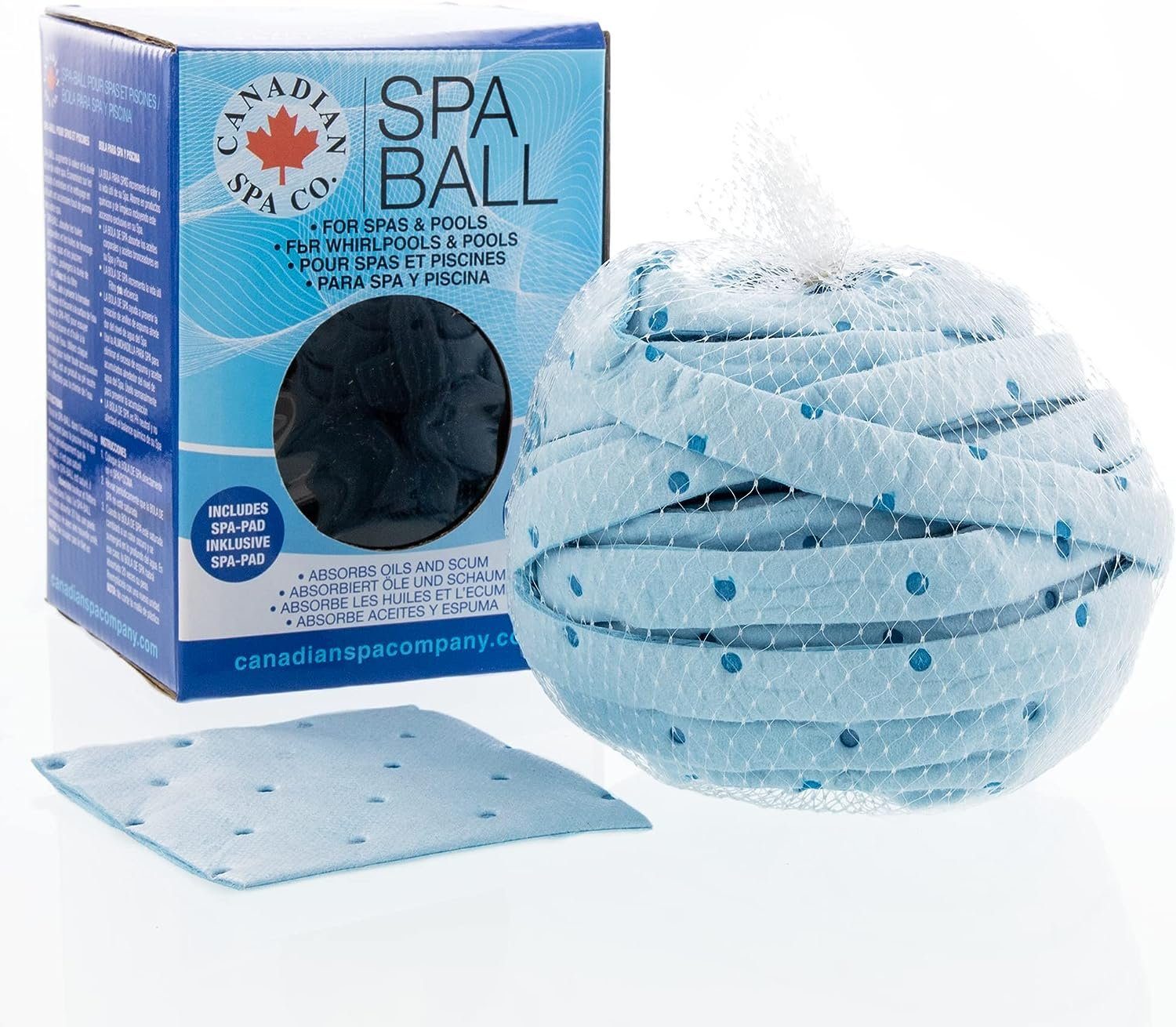 Canadian Spa GmbH Skimmer Whirlpool Ball, Ölabsorbierend, Umweltfreundlich, Universelle Whirlpool Reinigung – Bild 4 von 5