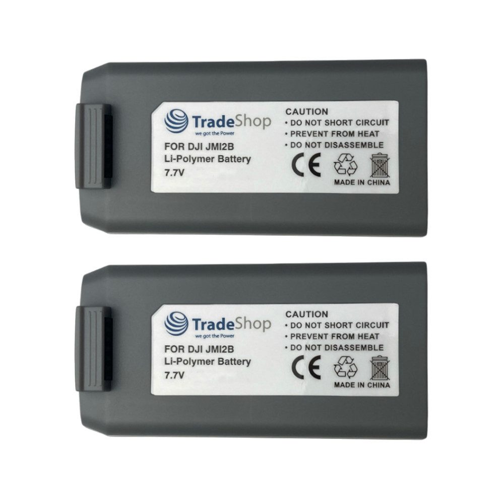 Trade-Shop 2x Akku passend für Mini 2 SE, Mini 2, Mini SE Drohnen-Akku Li-Polymer 2250 mAh (7,7 V)