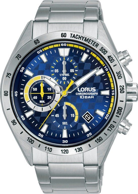 LORUS Chronograph RM311JX9, Ausdrucksstarker Chronograph für Herren