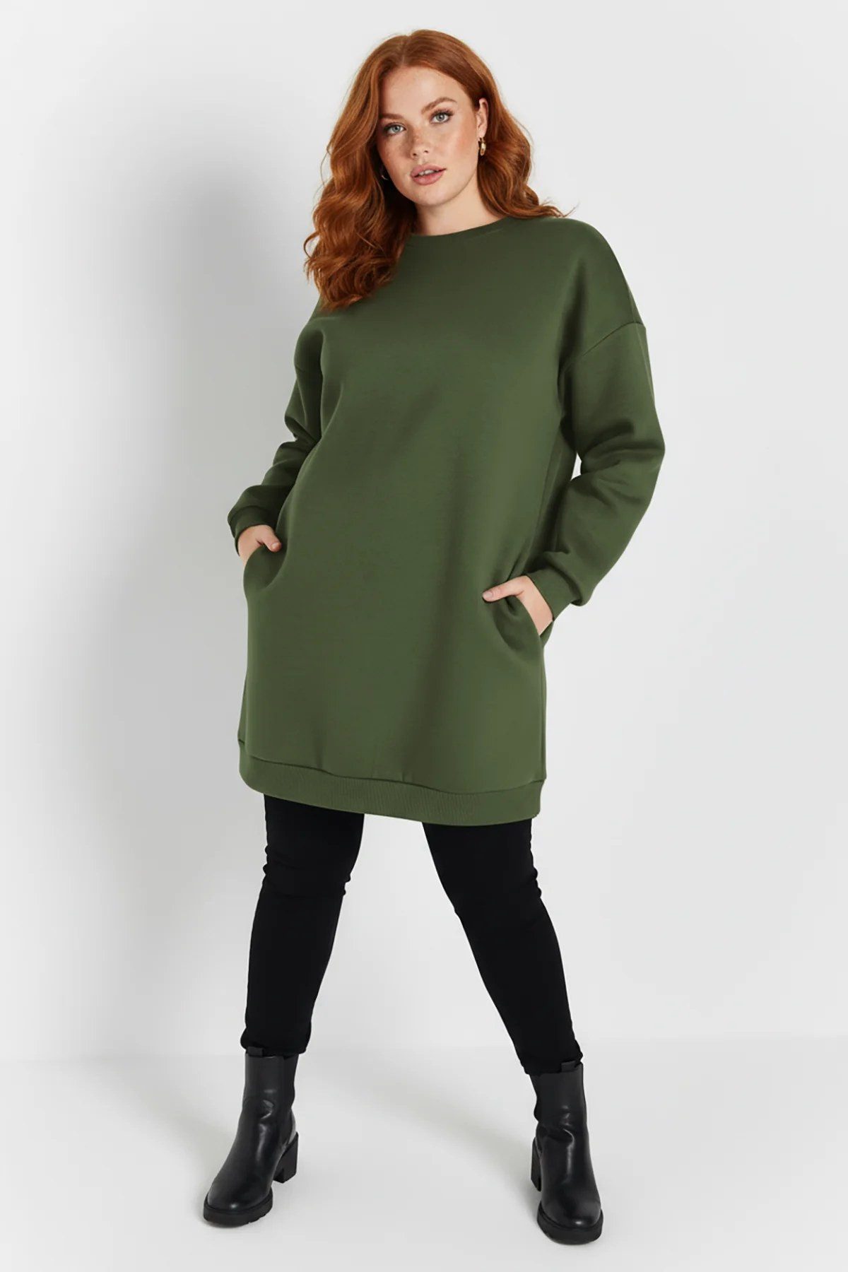 Shape of You Tunika Sweatshirt-Tunika mit Taschen