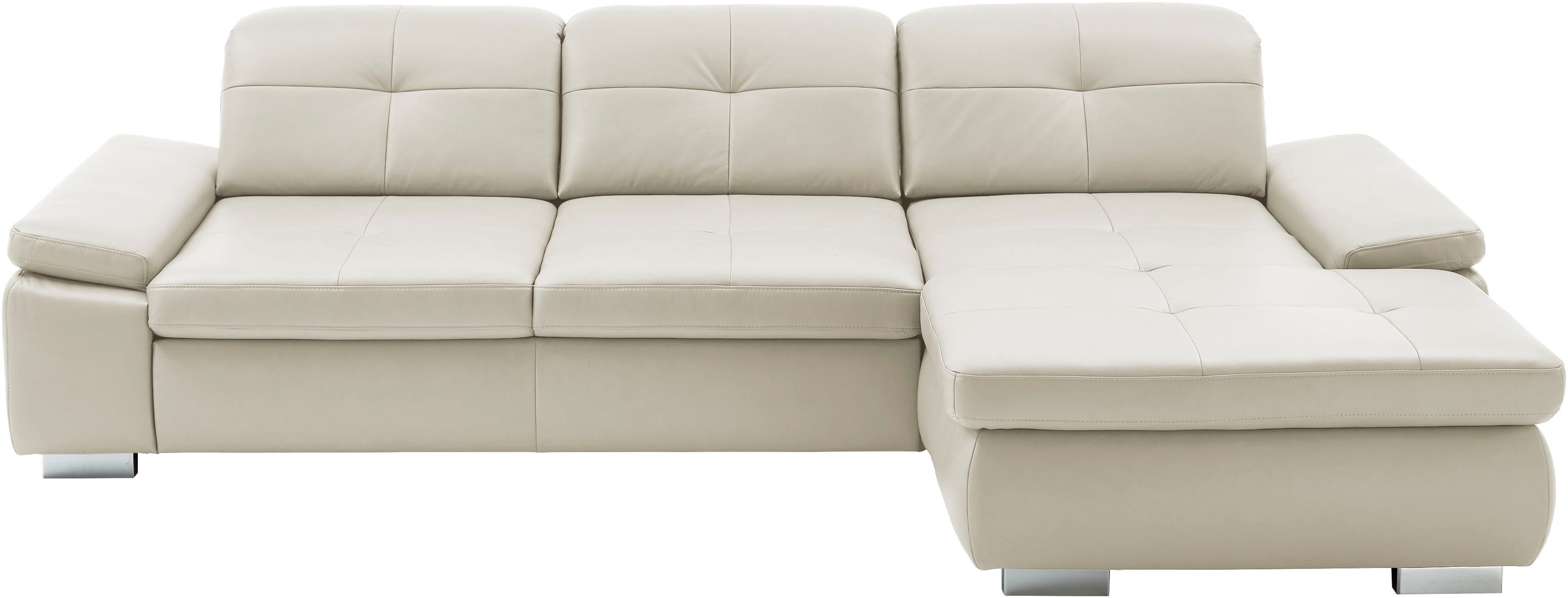 Die PlanBar Ecksofa PN-IN16012 L-Form, Breite 309 cm, inkl. Sitztiefenverstellung, optional mit Kopfteilverstellung