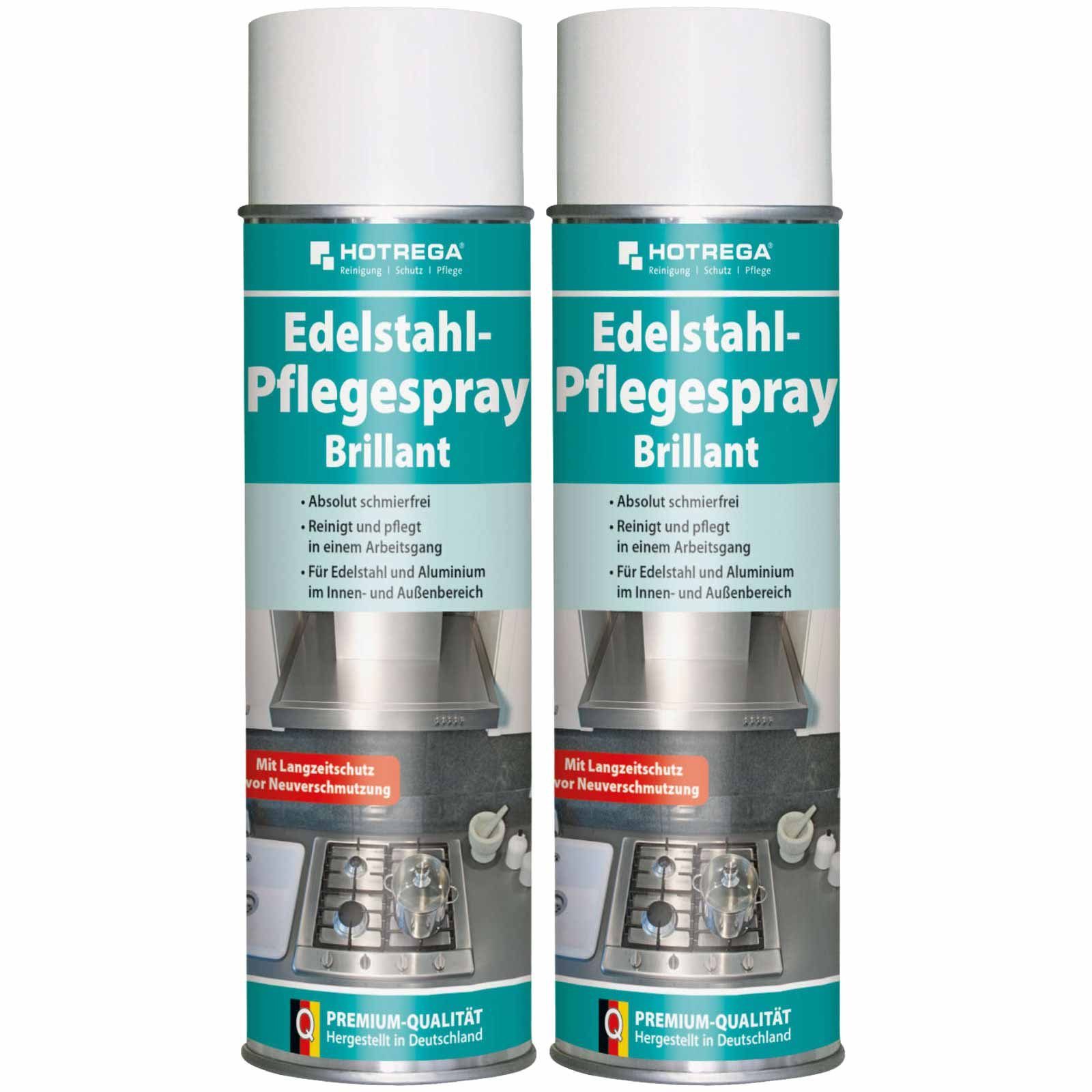 HOTREGA® Edelstahl Pflegespray Edelstahlreiniger Aluminiumreiniger 500ml Edelstahlreiniger