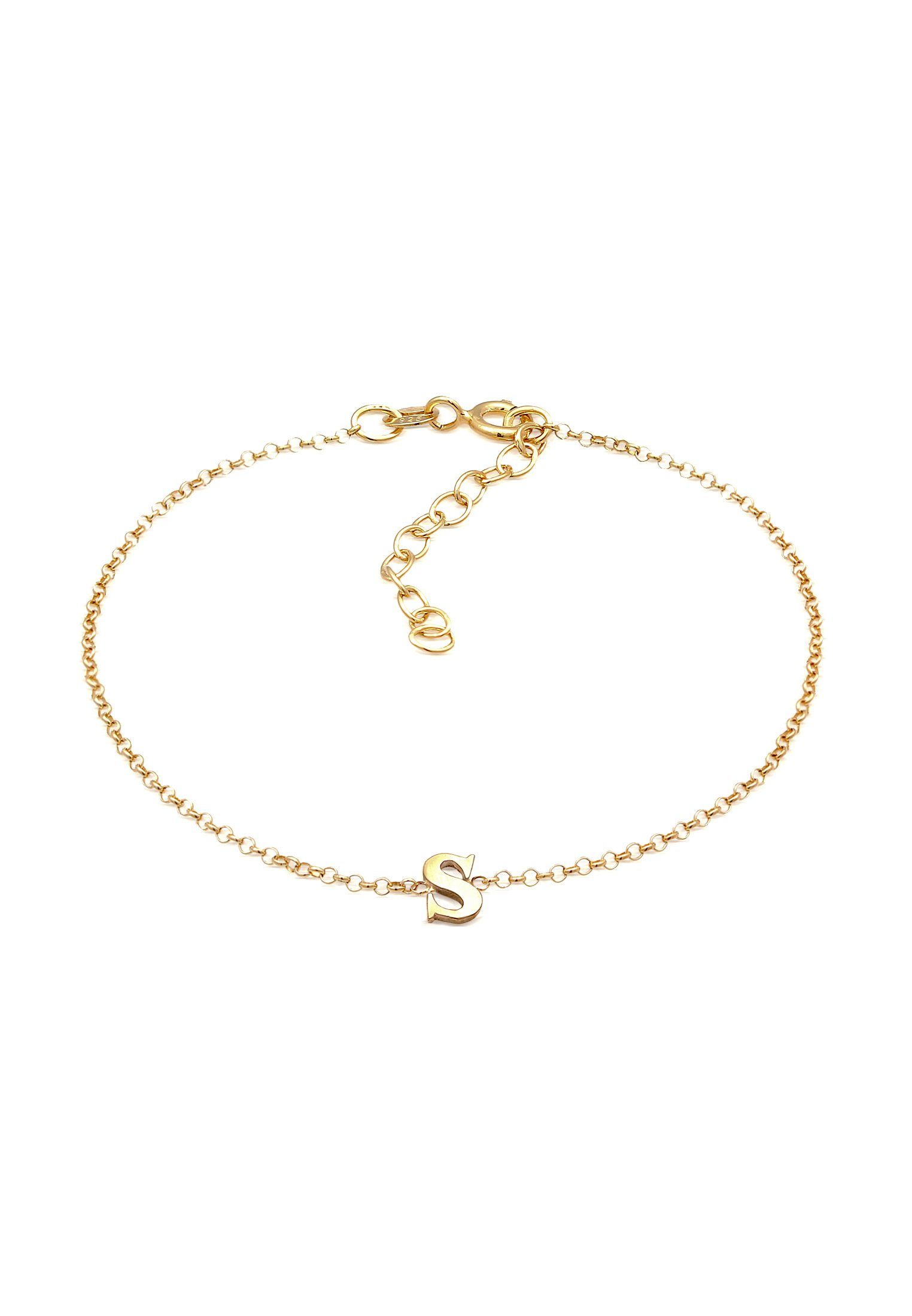 Armband Buchstaben Initialen Anhänger S 925 Silber