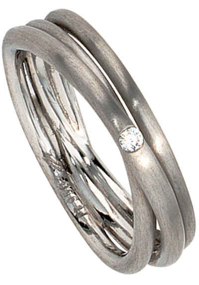 JOBO Fingerring Ring mit Diamant, 950 Platin