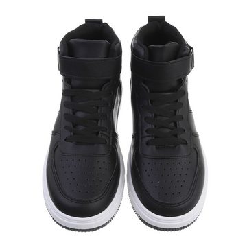 Ital-Design Herren High-Top Freizeit Sneaker Flach Sneakers in Schwarz