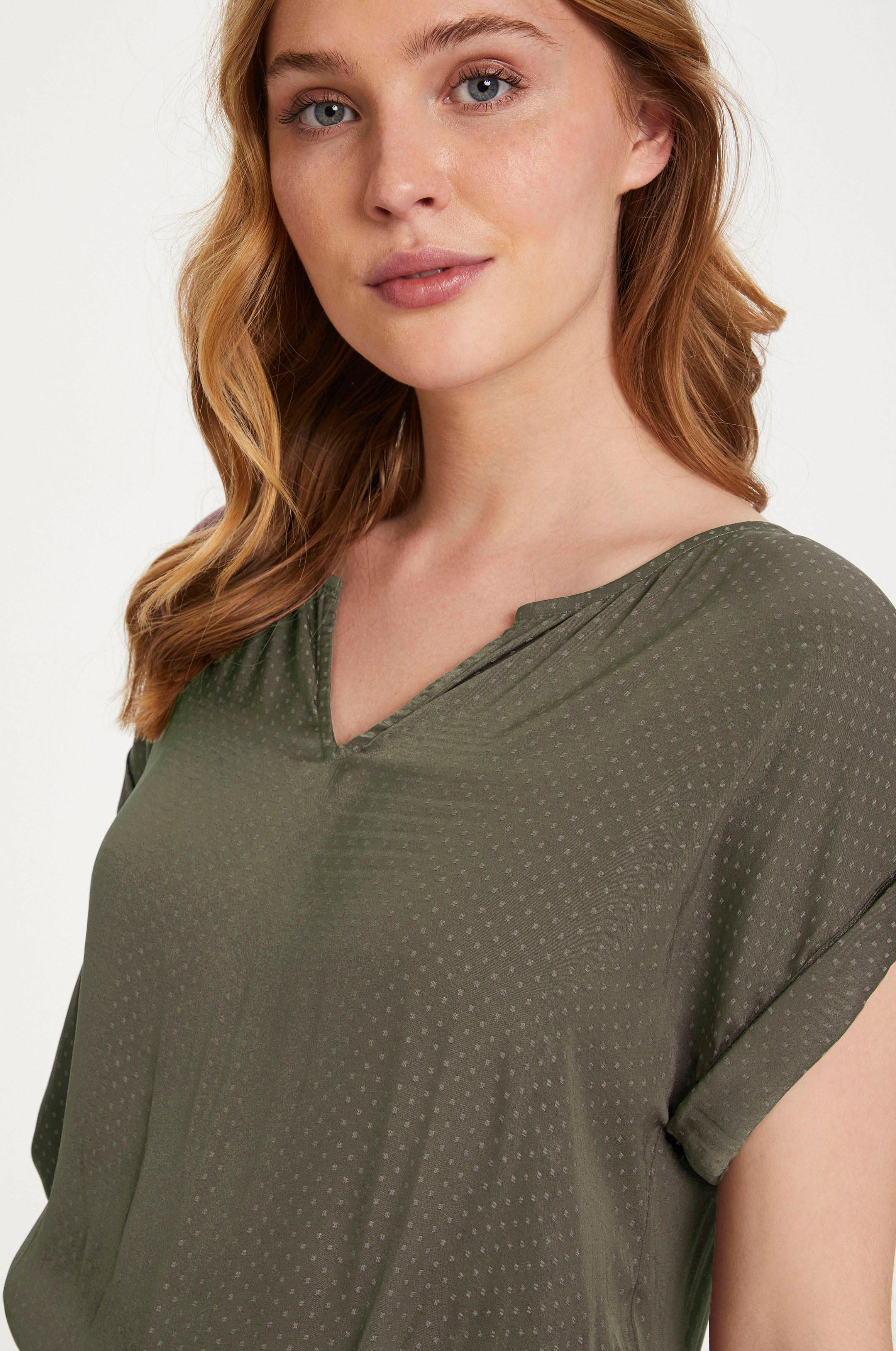 Saint Tropez Shirtbluse Top Green SS BrianaSZ Army