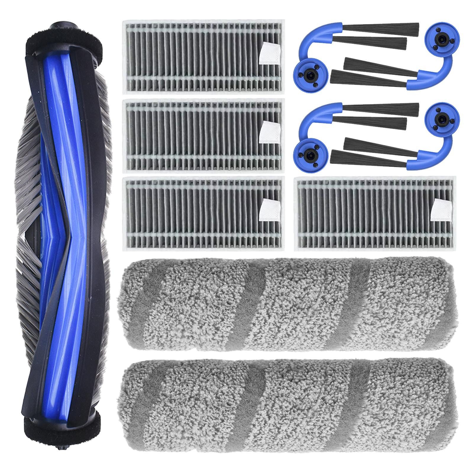 VERCO Reinigungsbürsten-Set Reinigungskit für Ecovacs, Für Ecovacs Deebot X11 OmniCyclone, Für Ecovacs Deebot X11 Pro Omni, Für Ecovacs Deebot X11 Pro, Für Ecovacs Deebot X11, (11-tlg), Ersatz Teile Set Wartungskit Filter Seitenbürste Zubehör Bürste