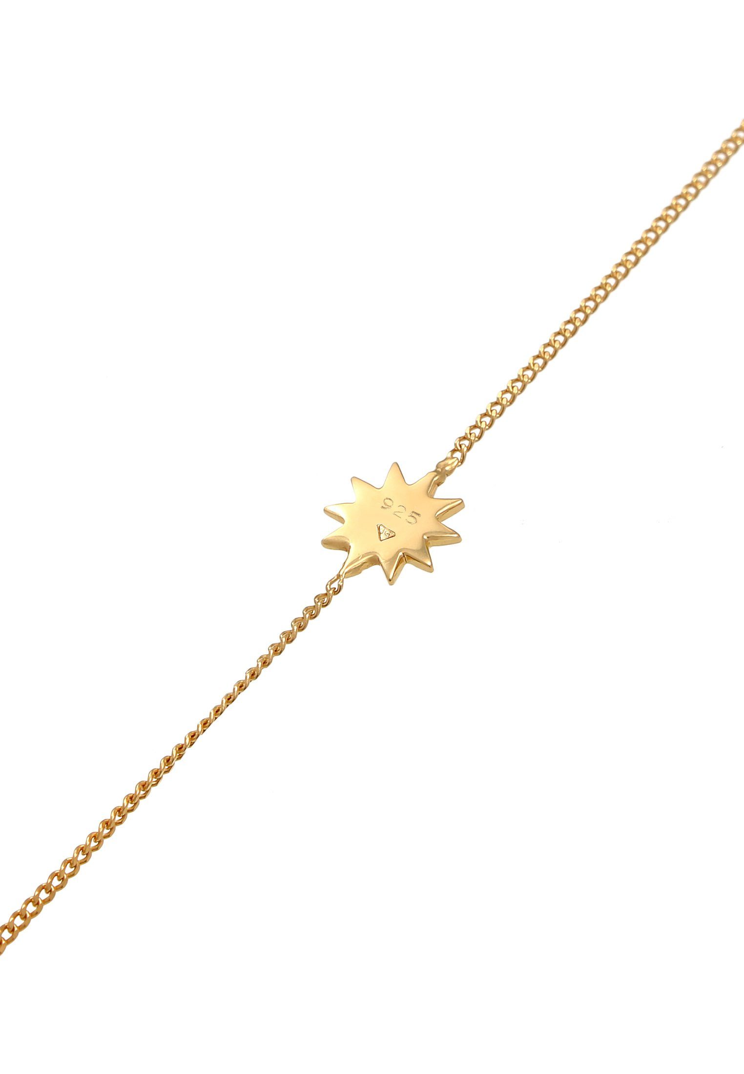 Gold Astro Sonne 925 Sonne Elli Armkettchen Armband Silber,