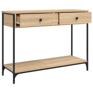 furnicato Beistelltisch Konsolentisch Sonoma-Eiche 100x34,5x75 cm Holzwerkstoff