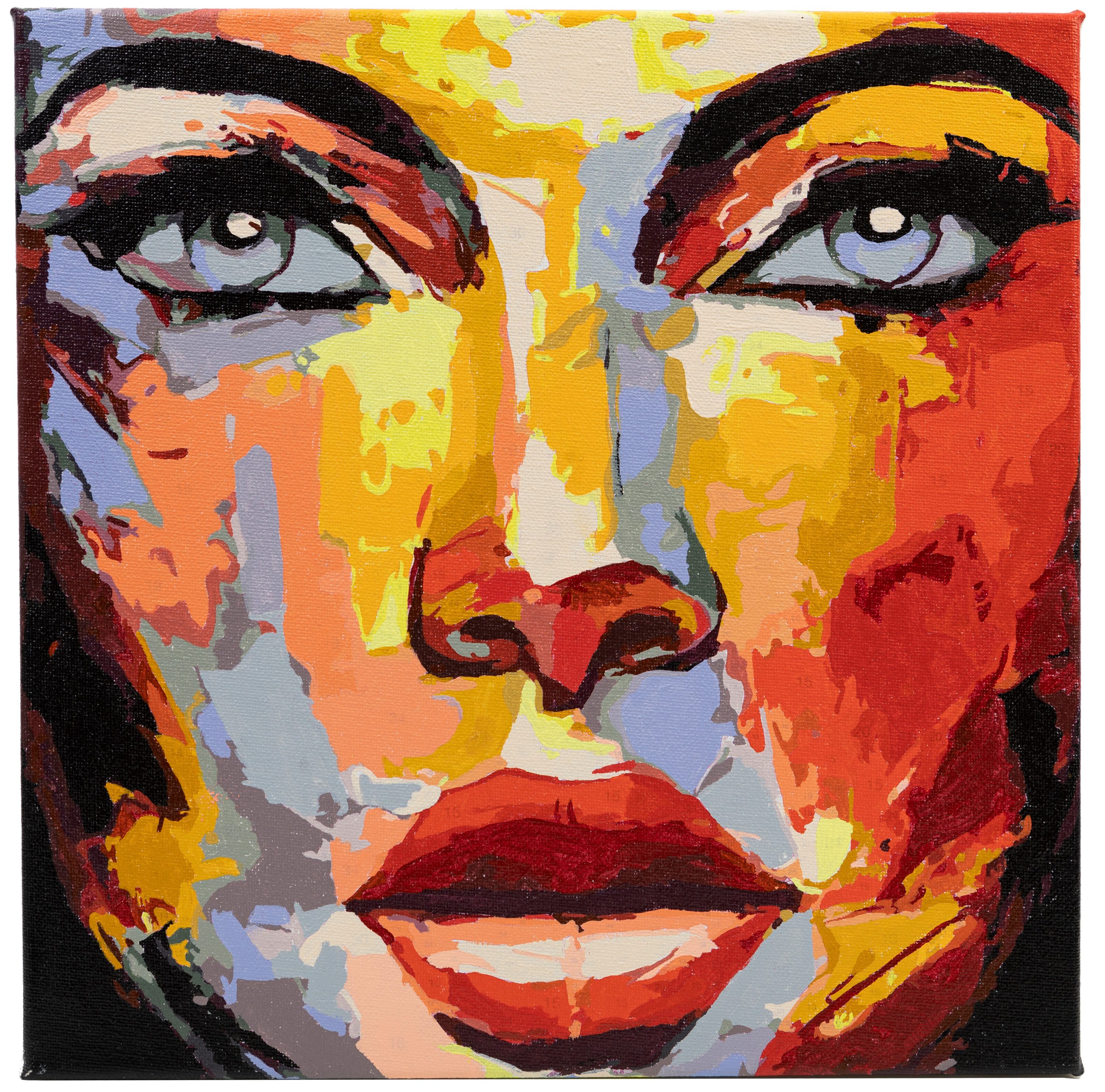 CRAFT Buddy Malvorlage Malen nach Zahlen auf Keilrahmen, 30 x 30 cm, 30 x 30 cm