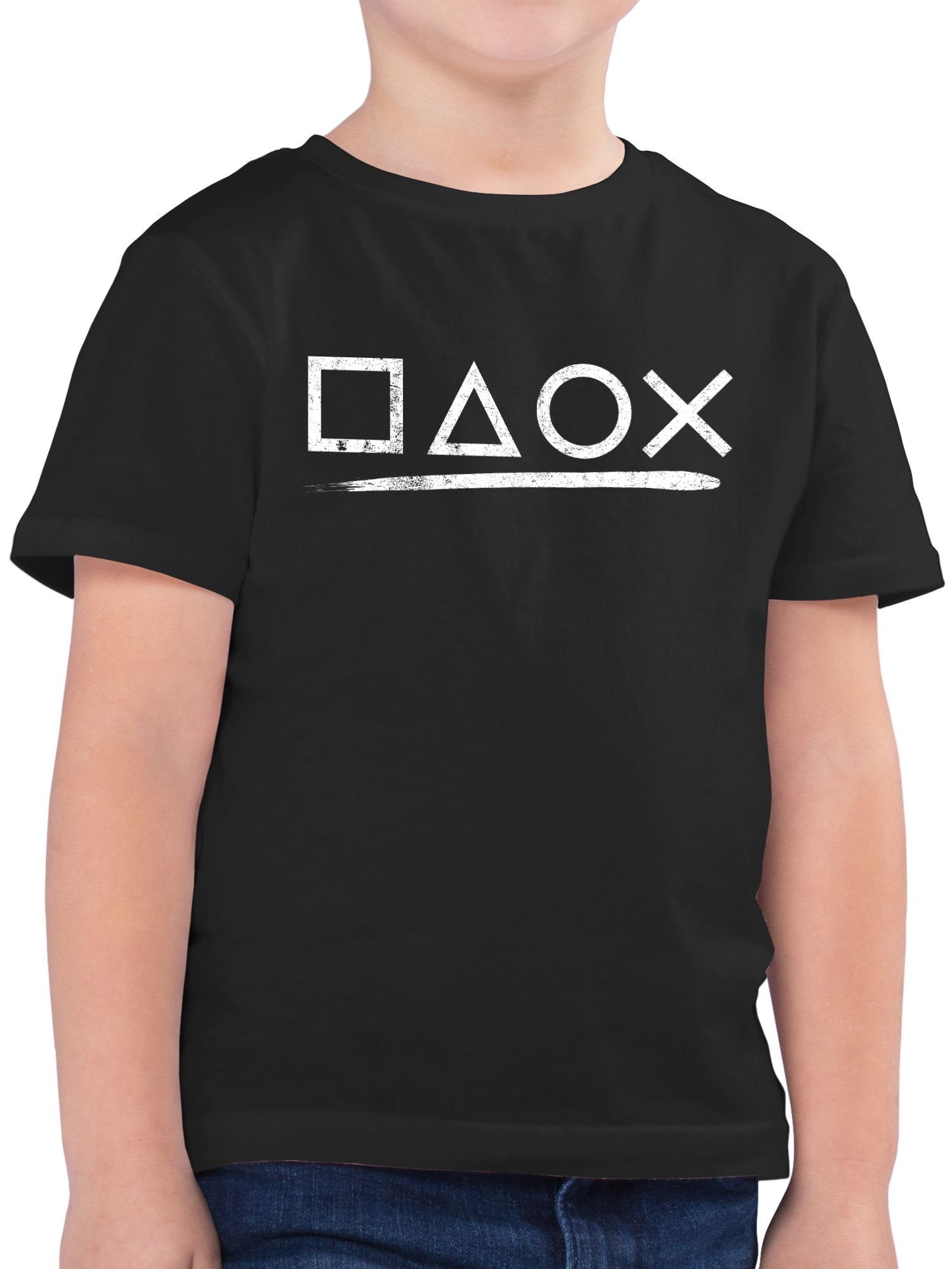 und Shirtracer T-Shirt Co 1 Schwarz Kinderkleidung Gamer
