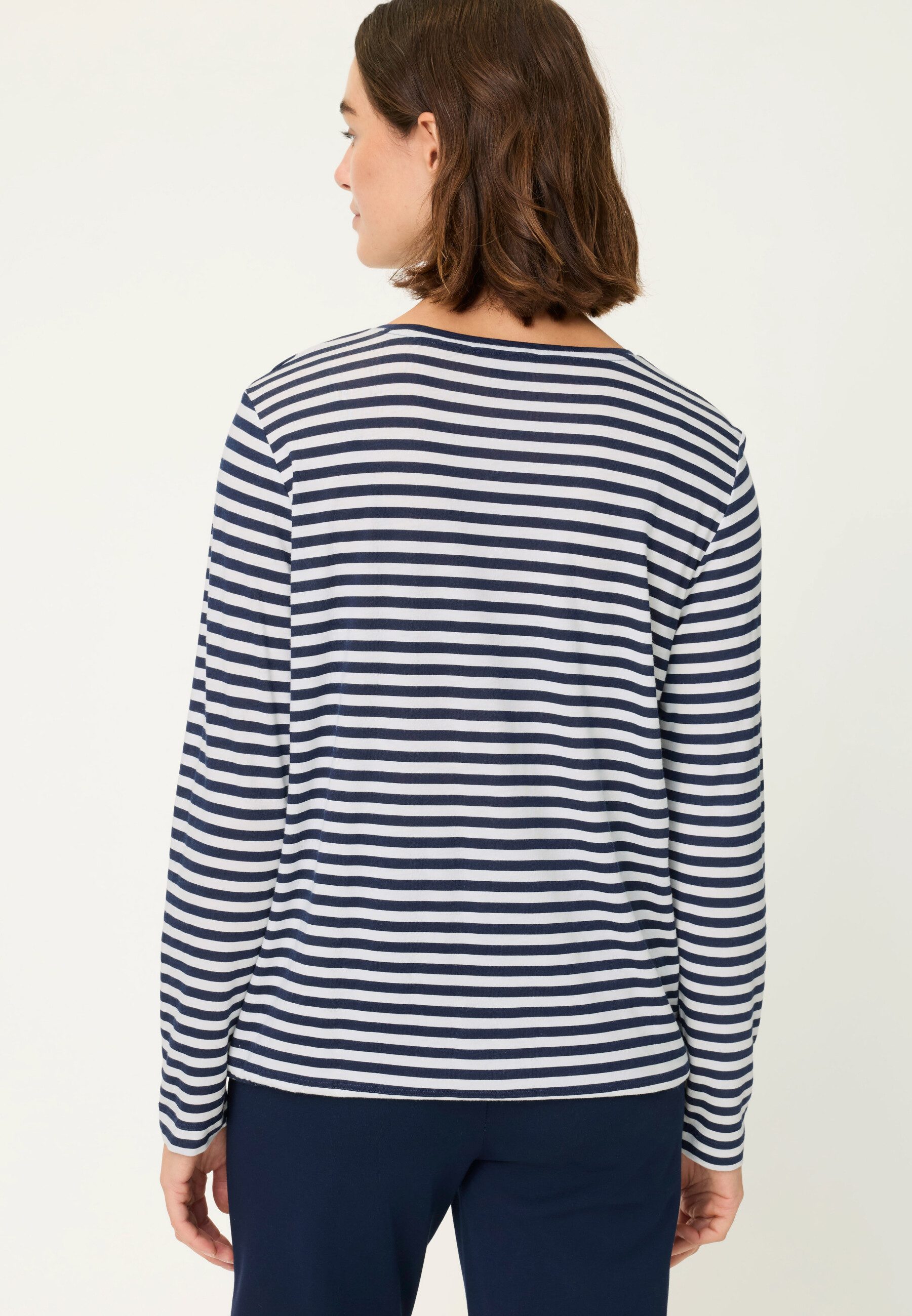 Olsen T-Shirt Shirt mit Tunnelzug und Bindeband