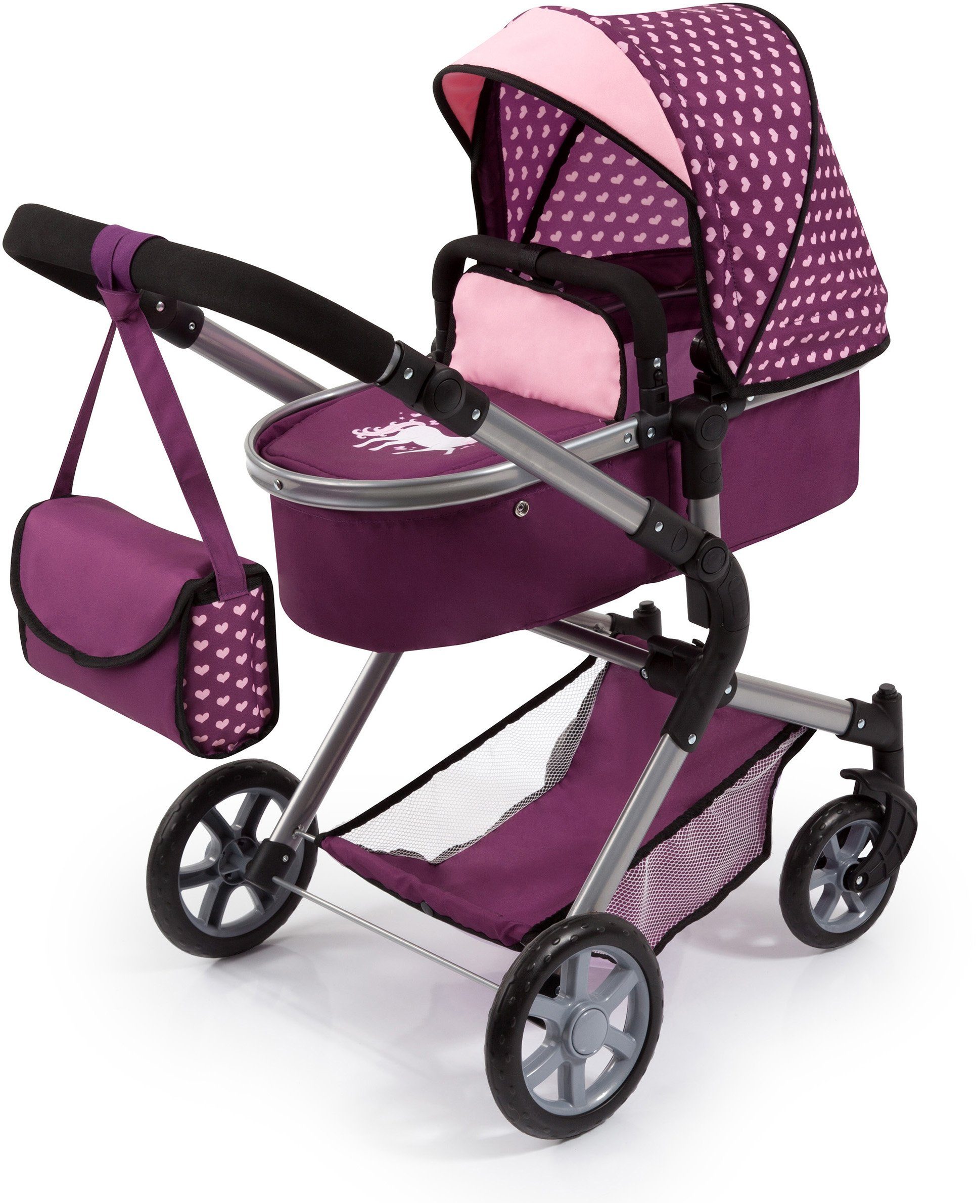 Bayer Kombi-Puppenwagen City Neo, Pflaume günstig online kaufen