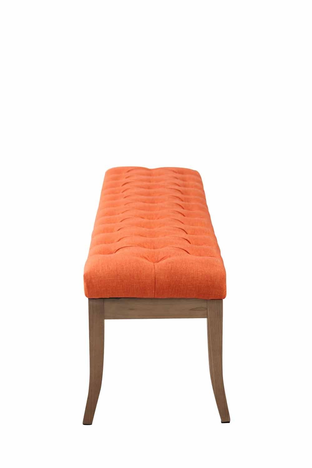 Stoff CLP Ramses mit hochwertiger Polsterung Sitzbank antik-hell, orange