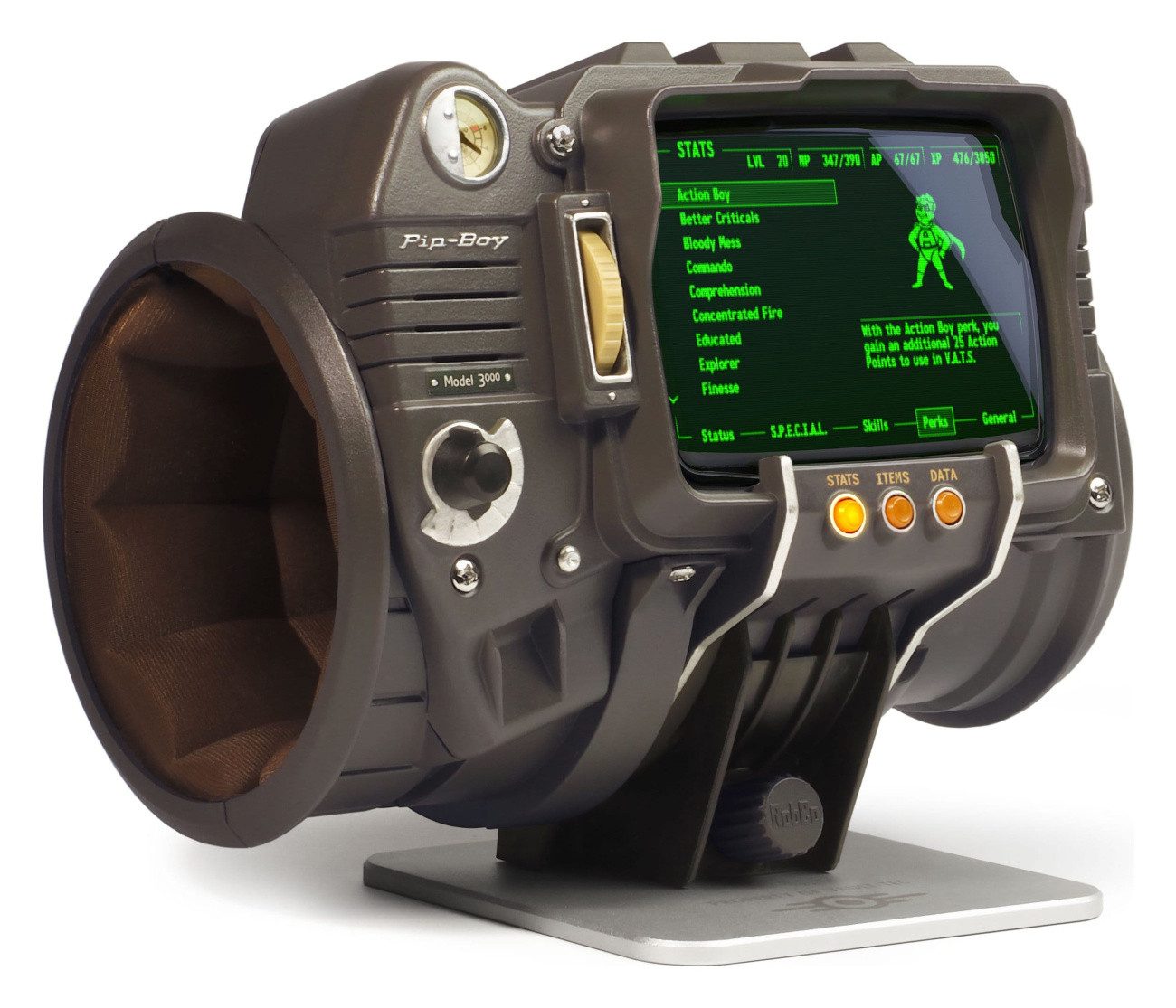The Wand Company Merchandise-Figur Fallout 3 / Fallout: New Vegas Replik Pip-Boy 3000