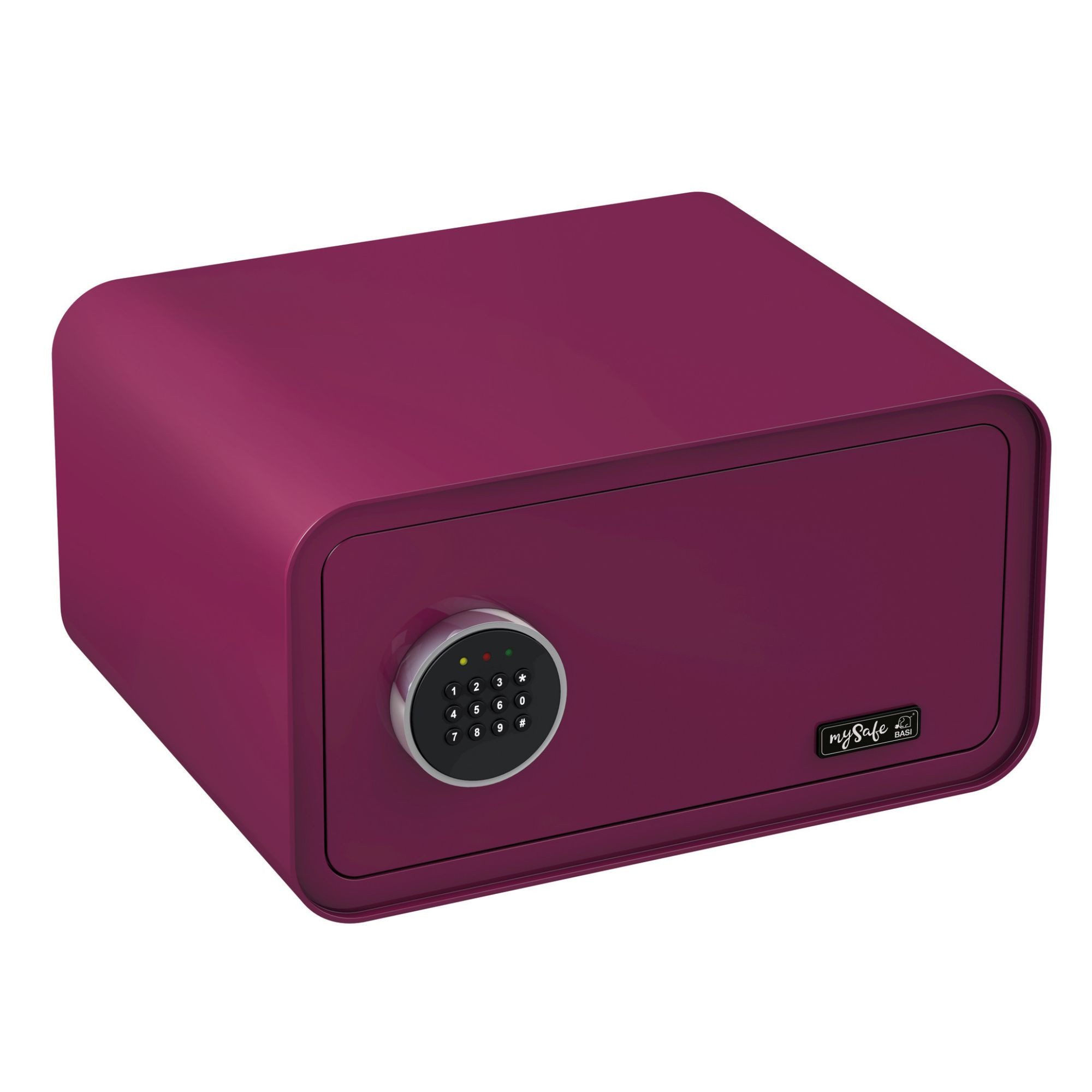 mySafe BASI Tresor Elektrischer Tresor mit Zahlenschloss (Packung, 1-St), Zahlencode, Alarm, 2 Notschlüssel, Notstromaggregat - Diverse Farben