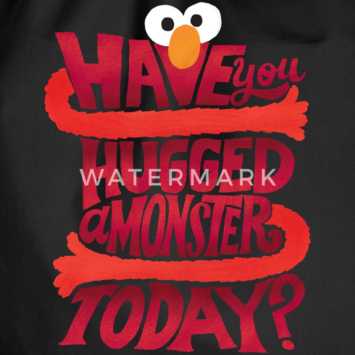 Spreadshirt Turnbeutel Sesamstraße Design Have You Hugged A Monster Today Turnbeutel (1-tlg)