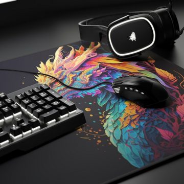 Titanwolf Gaming Mauspad, XXL, glattes Stoffgewebe, Speed Mousepad 900 x 400mm, Color Dragon