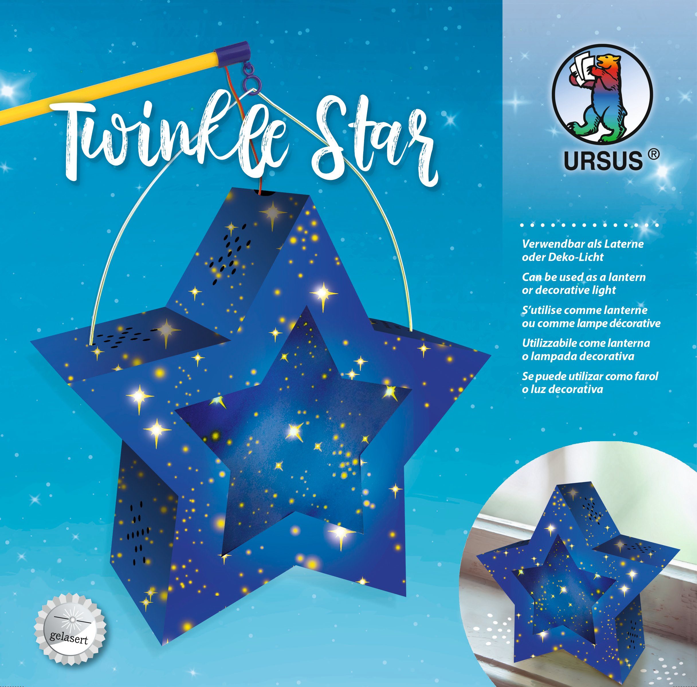 Ursus - Ludwig Bähr Papierlaterne Twinkle Star, Ø 19 cm günstig online kaufen