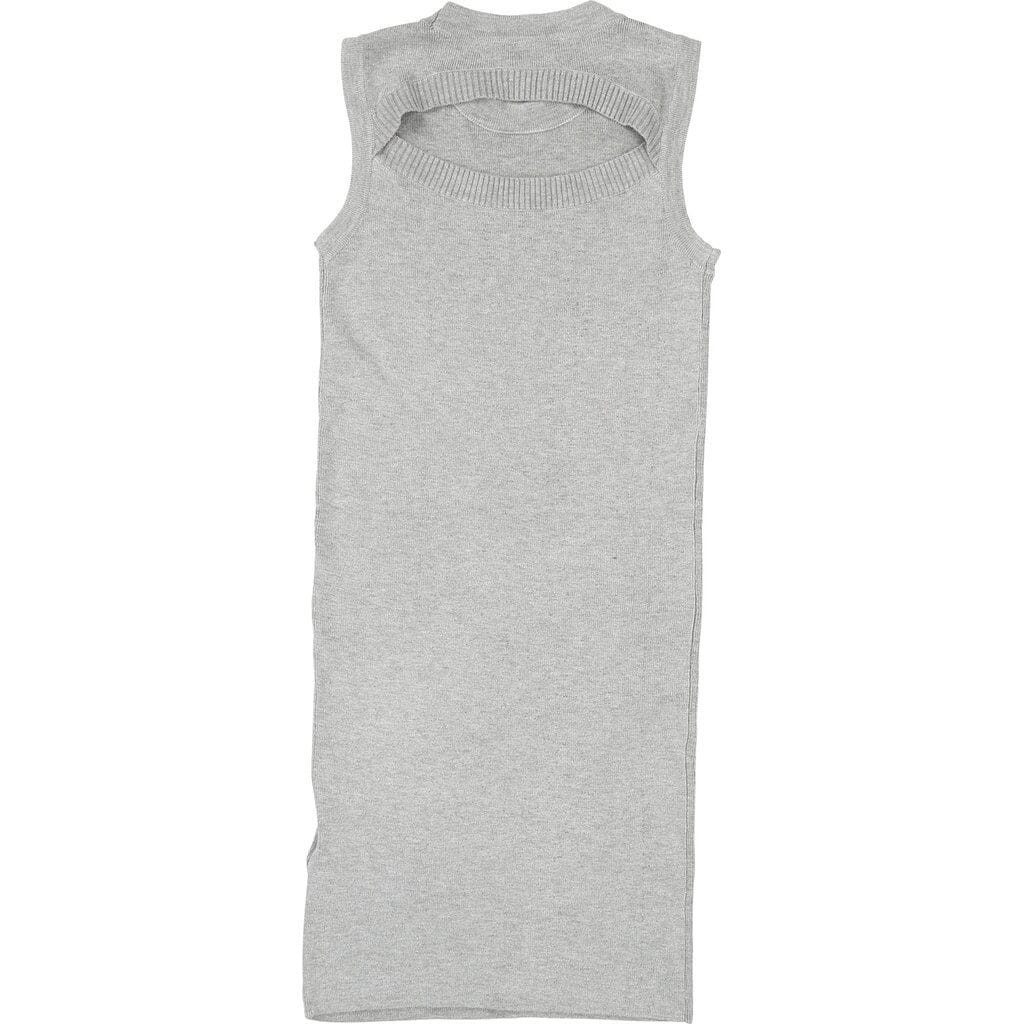 DKNY Strickkleid DKNY KIDS Strickkleid ärmellos grau