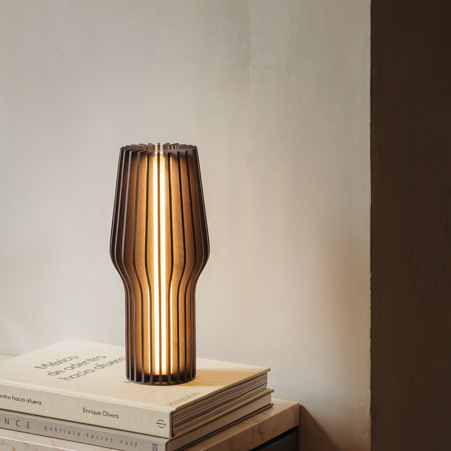 Eva Solo LED Tischleuchte Radiant Räuchereiche, Eichenholz