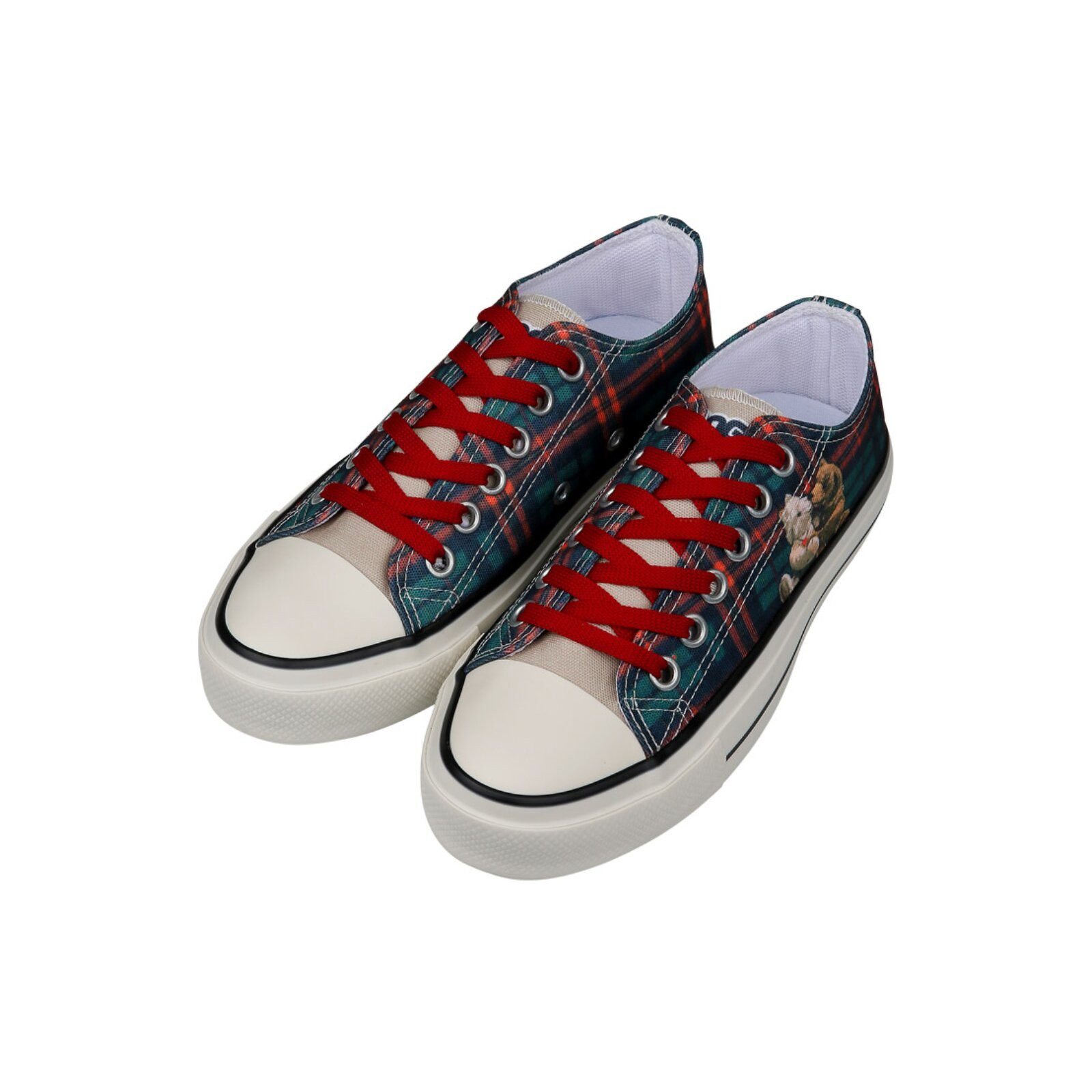 DOGO Liria Low-Top Sneaker Teddy Bear Damen Sneaker Sneaker Handgefertigt