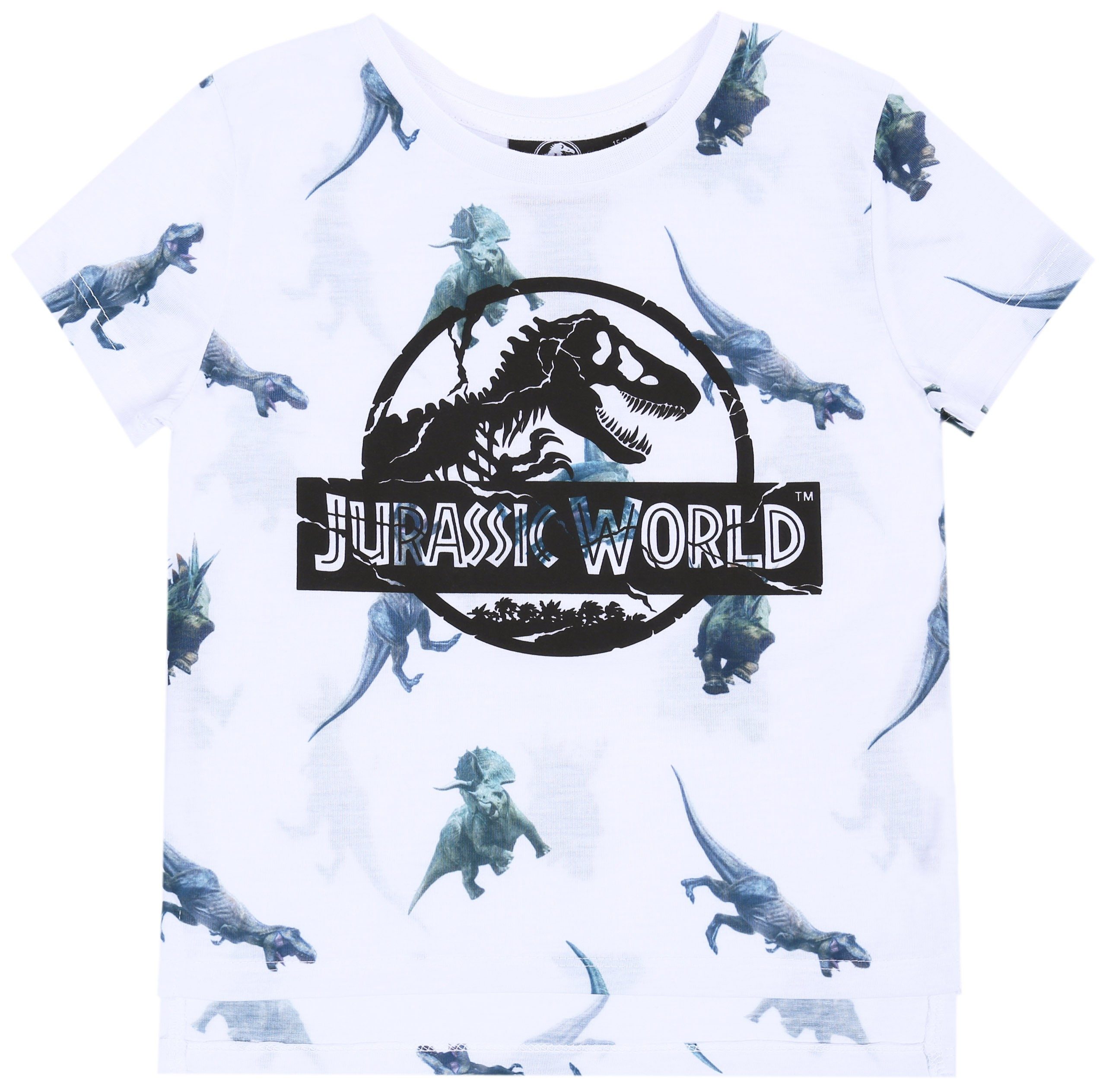 Kurzarmbluse Weißes Kinder Hemdchen/T-shirt Jurassic World 18-24 Monate