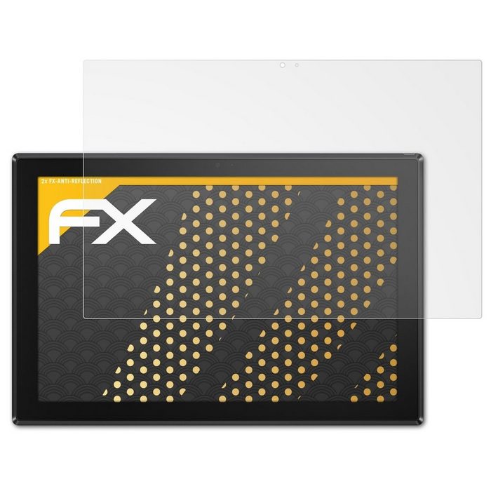 atFoliX Schutzfolie für Asus ExpertBook B3 10.5 Inch (2 Folien) Entspiegelnd und stoßdämpfend