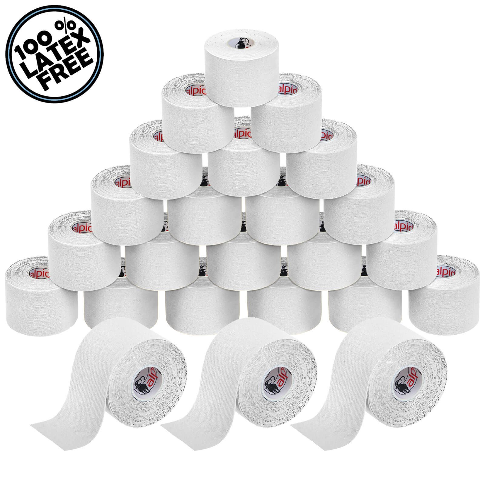 ALPIDEX Kinesiologie-Tape 24 Rollen Kinesiologie Tape 5 m x 5,0 cm in 11 Farben