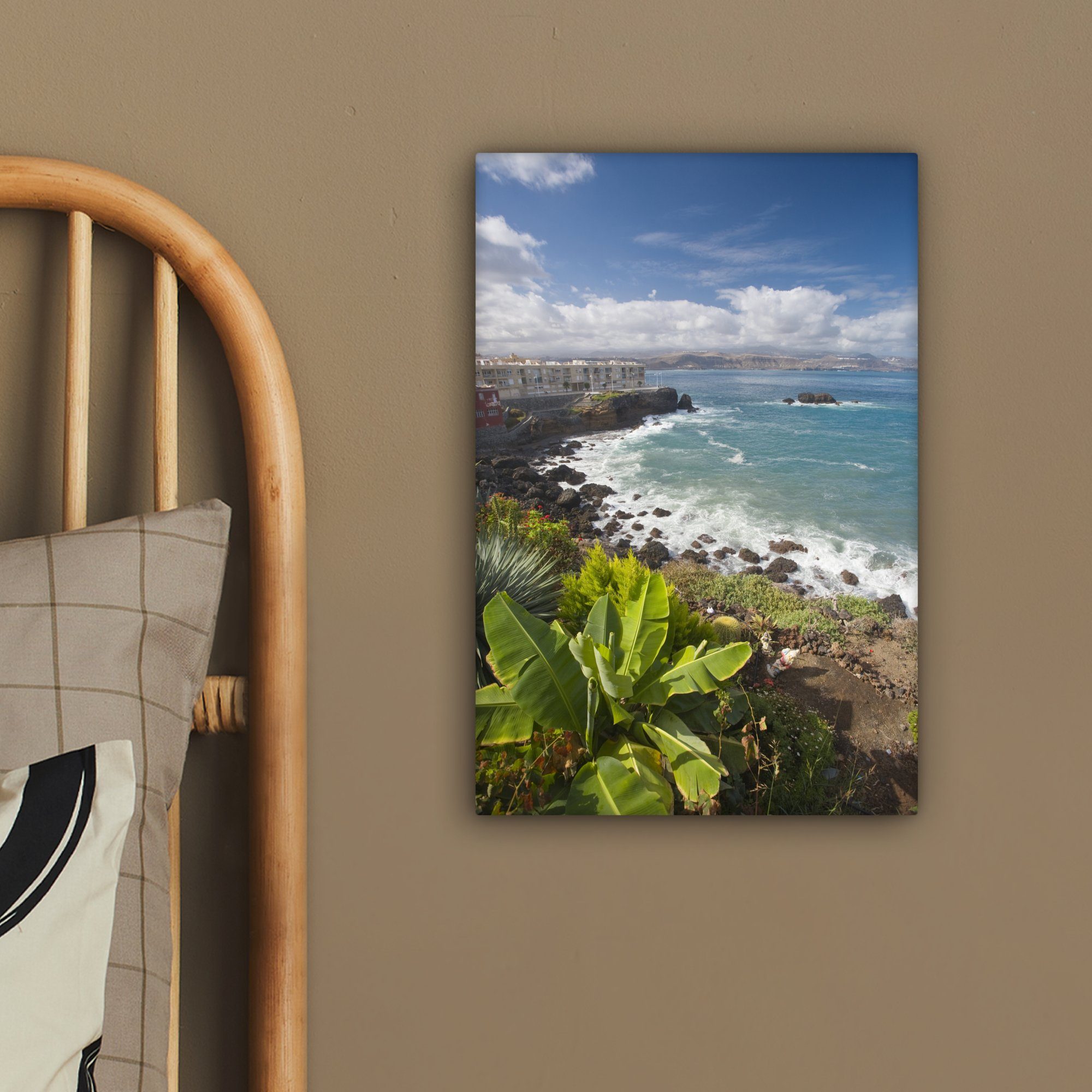 Die Gran (1 Gemälde, fertig OneMillionCanvasses® 20x30 Leinwandbild Nordküste von Leinwandbild cm St), bespannt inkl. zerklüftete Zackenaufhänger, Canaria,