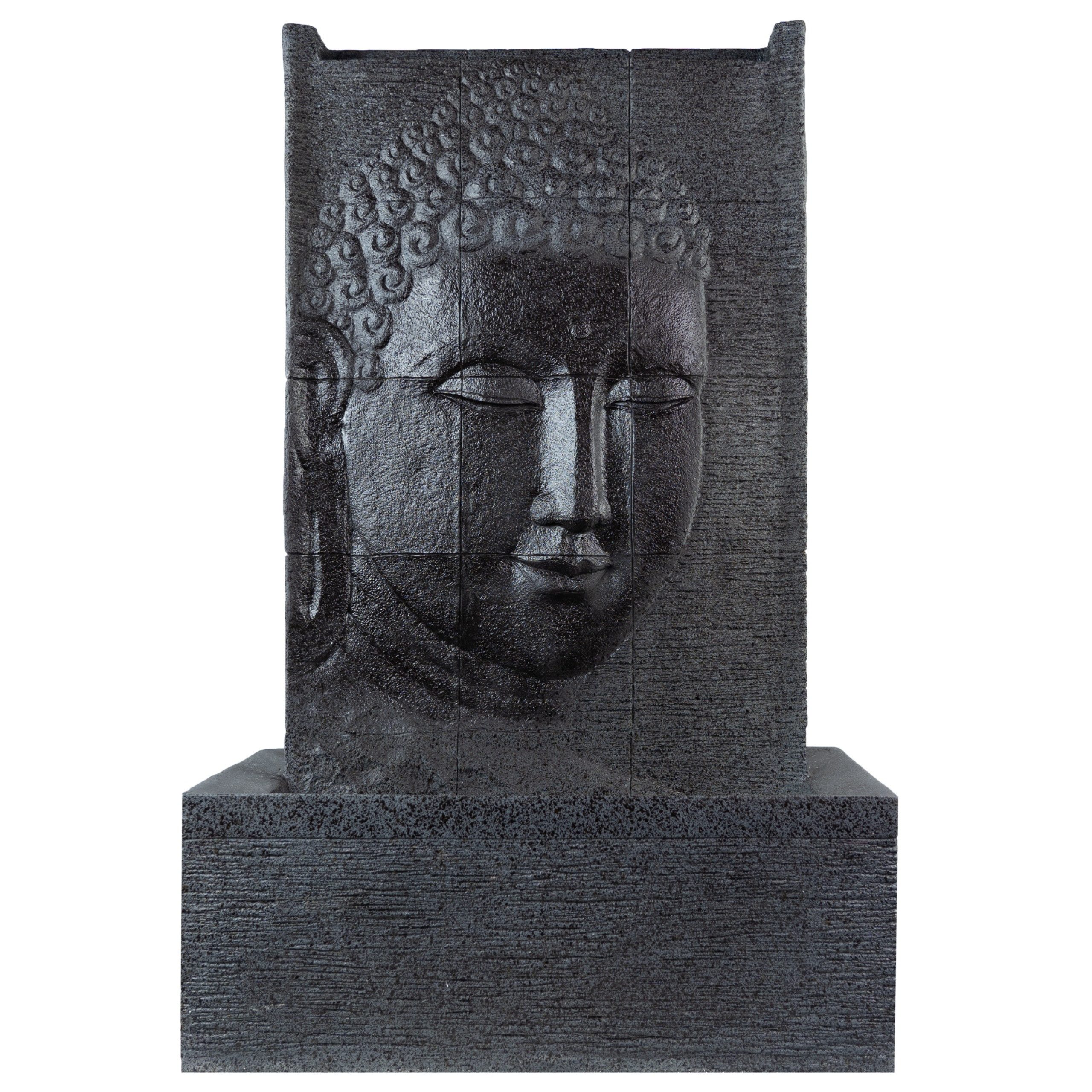 INTERGARDEN Wasserspiel Zimmerbrunnen groß - Buddha 100cm mit Beleuchtung, 63 cm Breite