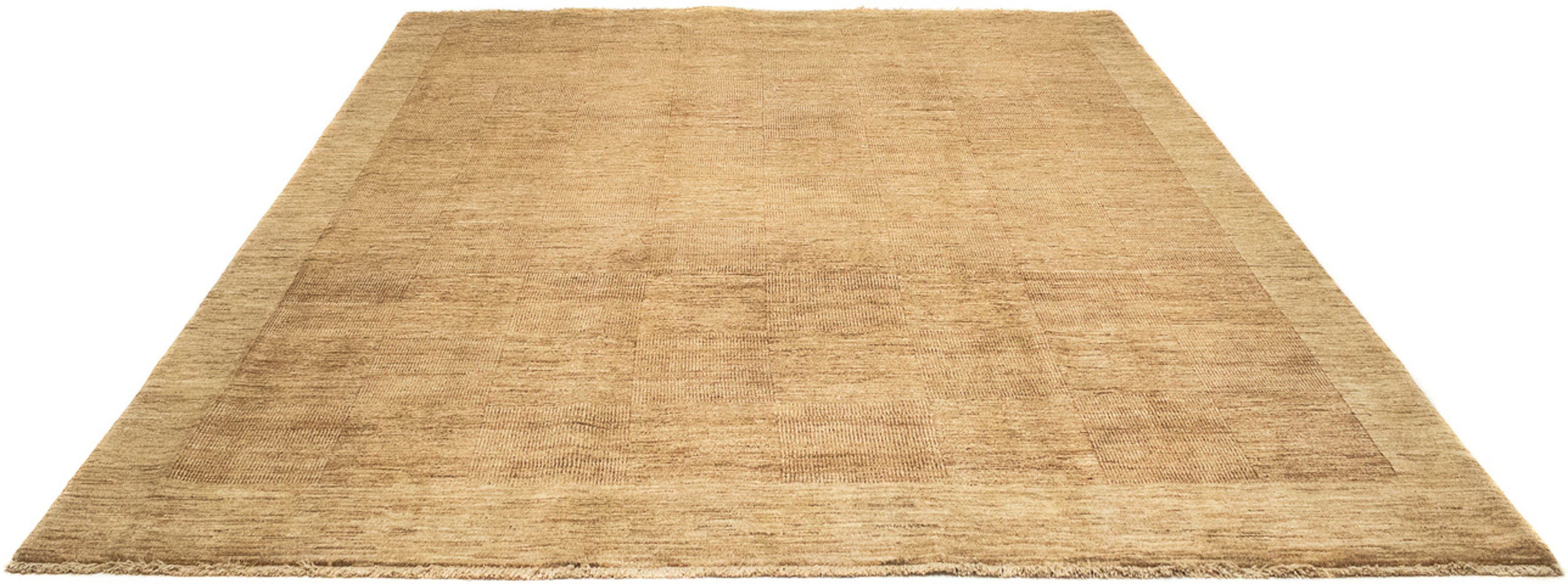 Wollteppich Gabbeh - Loribaft Perser - 302 x 240 cm - braun, morgenland, rechteckig, Höhe: 12 mm, Wohnzimmer, Handgeknüpft, Einzelstück mit Zertifikat