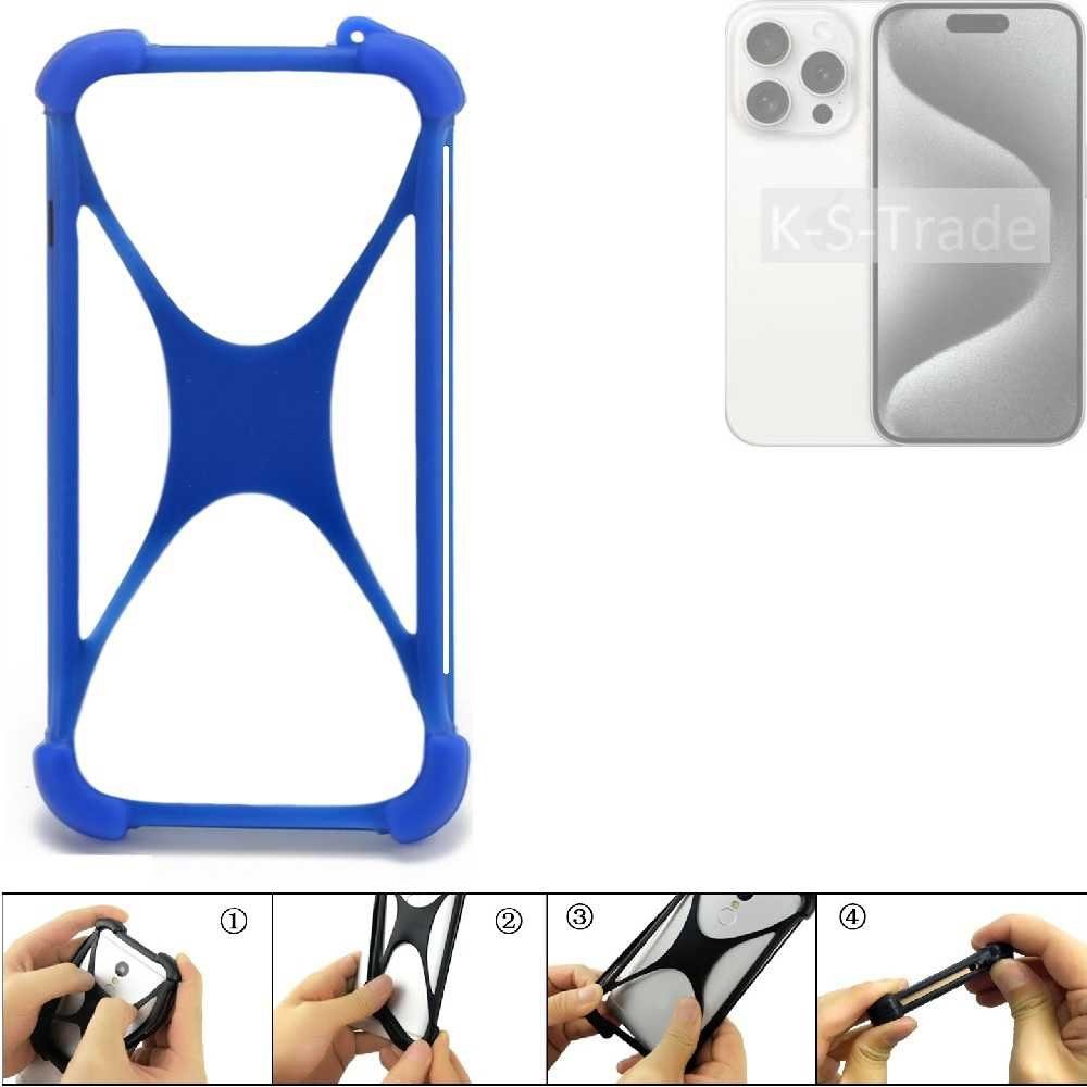K-S-Trade Handyhülle für Apple iPhone 15 Pro, Handy Hülle Silikon Schutzhülle Cover Case Bumper Silikoncase TPU