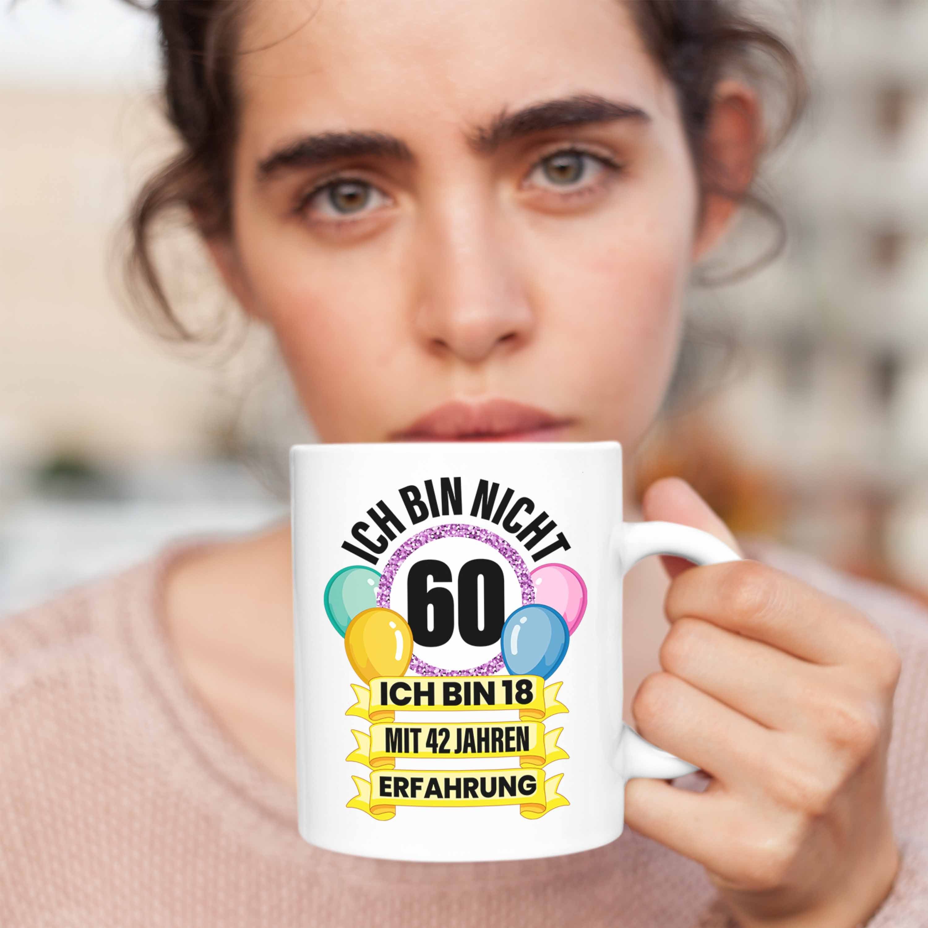 Mann 60. Frauen Geschenk Weiss 60 Trendation Lustig Geburtstag Alt 60 Männer 60er Frau Tasse Tasse Trendation Geschenkidee Jahre - Mutter Geschenke