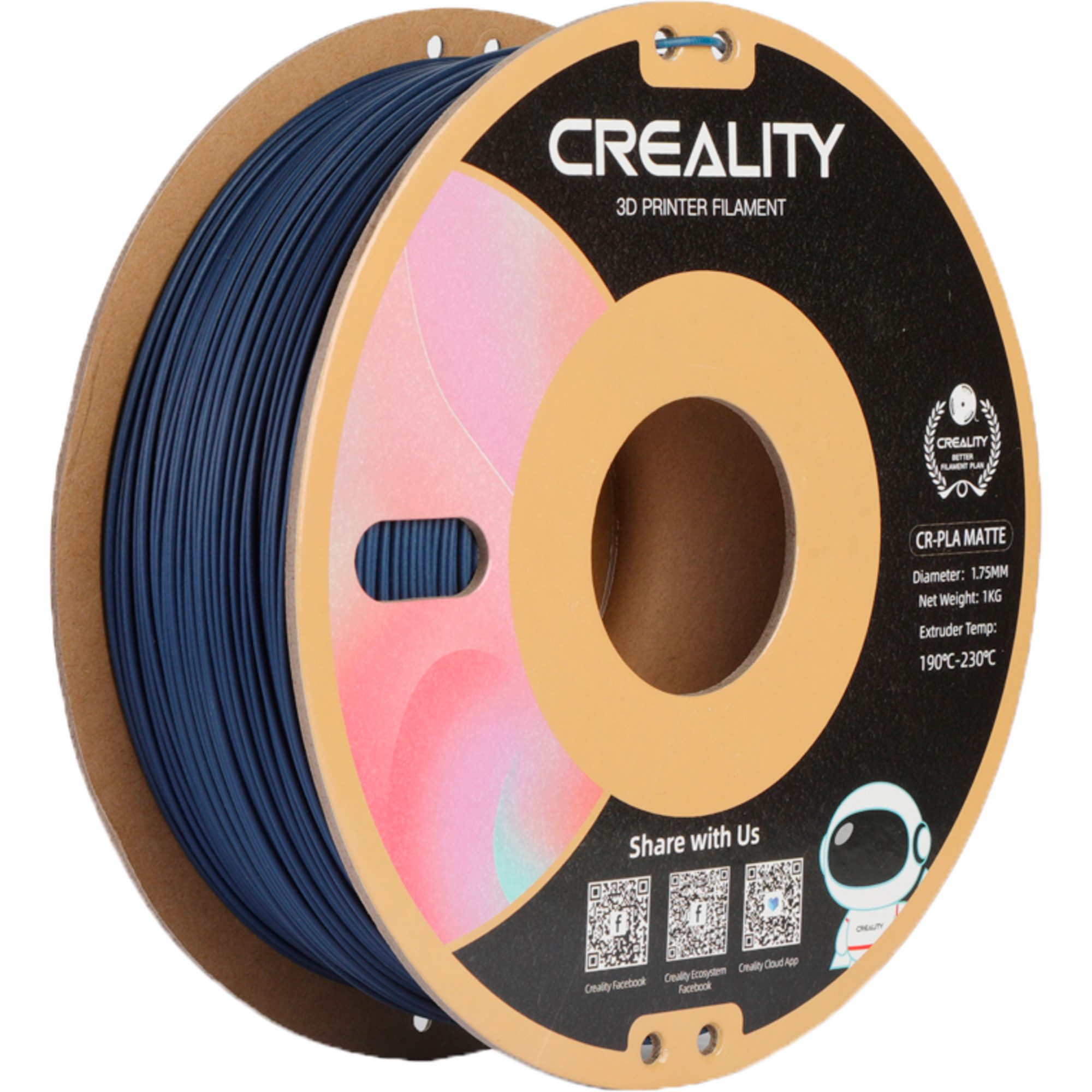 Creality 3D-Drucker Creality CR-PLA Matte Navy Blue, 3D-Filament, (1