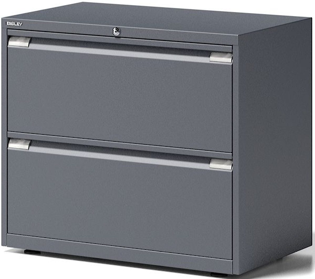 Bisley Aktenschrank Schubladenschrank Essentials 2 Schubladen anthrazitgrau
