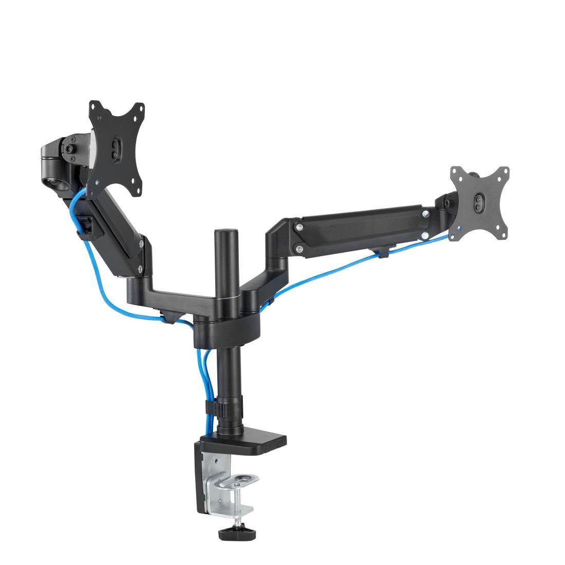 Hama Monitor-Halterung Bildschirm Halterung, 33-81 cm(13"-32), 2 Monitore, Schwarz, (bis 32 Zoll)