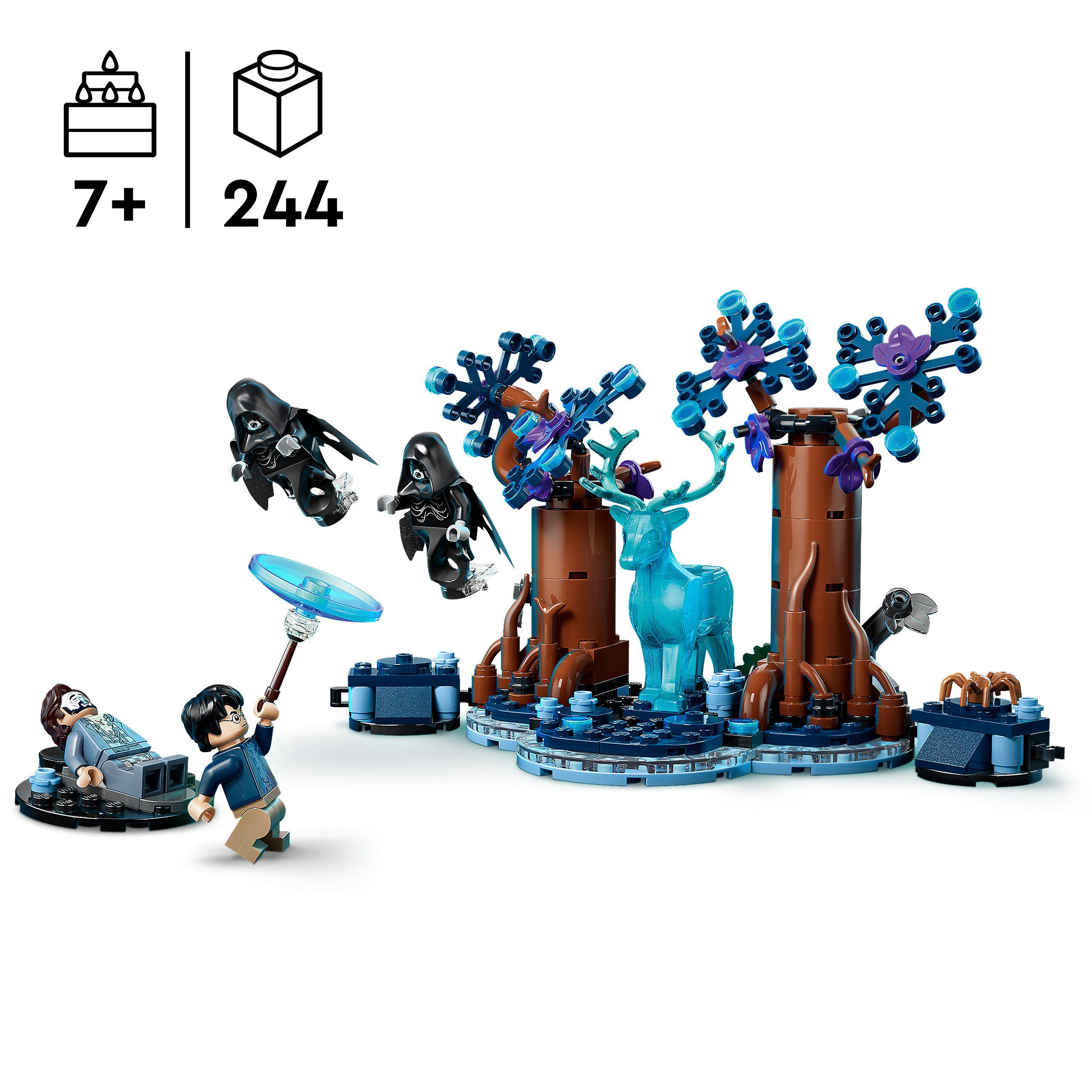 LEGO® Verbotener Wald: Expecto Patronum (76475), LEGO Harry Potter™ Konstruktionsspielsteine, (244 St), Made in Europe – Bild 3 von 5