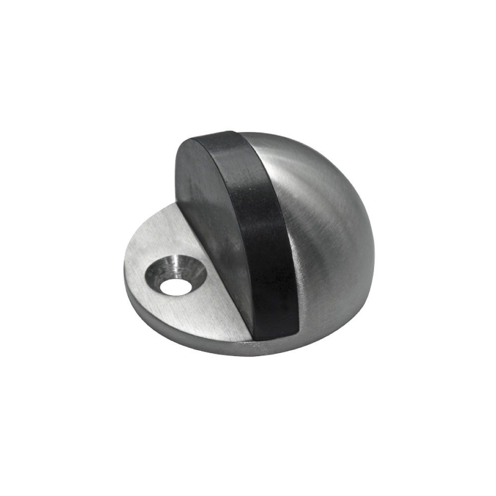 TRIZERATOP Bodentürstopper Türstopper 45x25 mm Chrom mit Gummiring