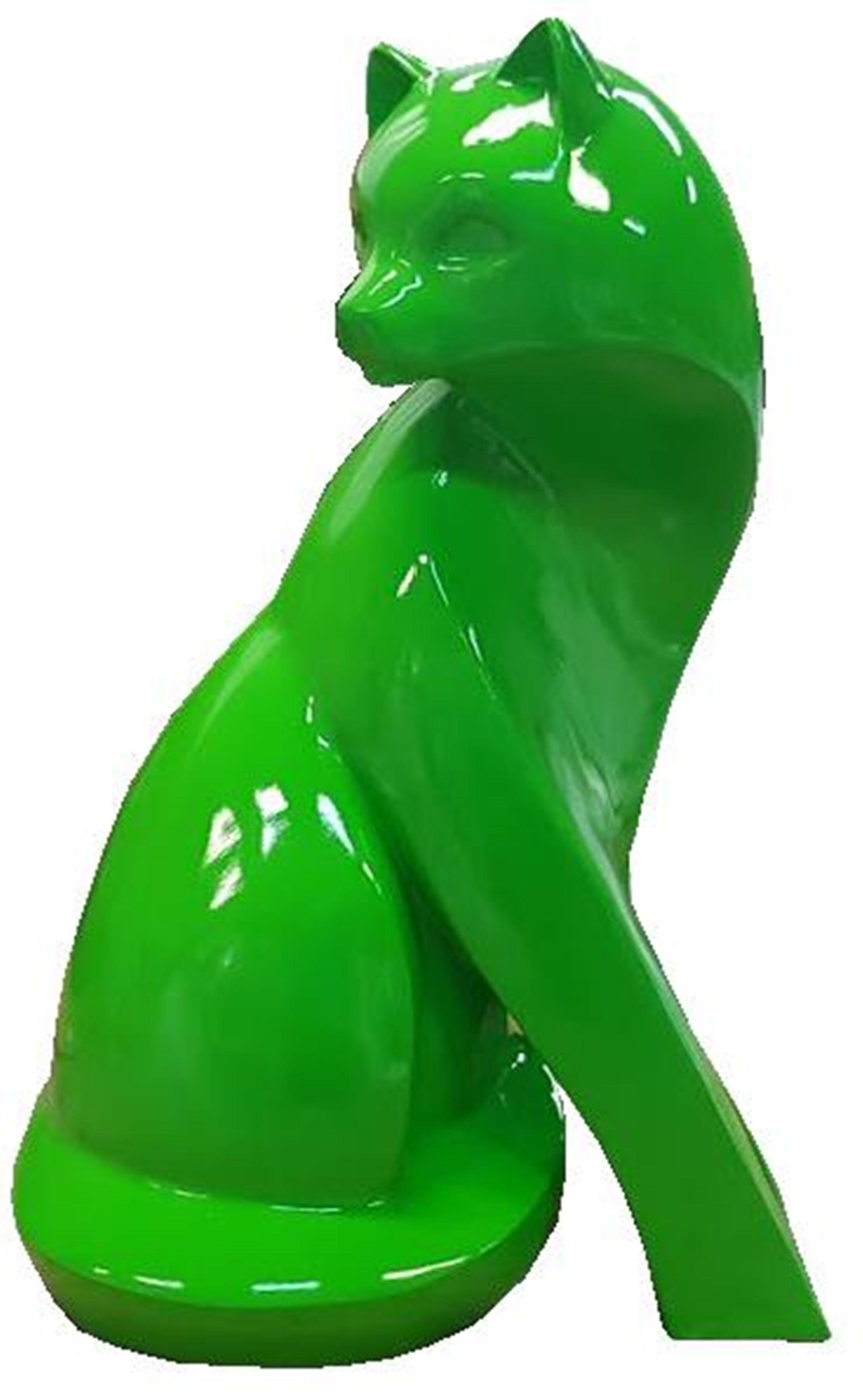 JVmoebel Gartenfigur, Figur Figuren Abstrakt Statuen Skulptur designer Loft Grün Skulpturen