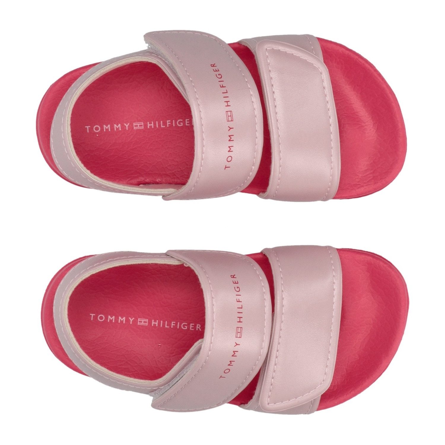 Tommy Hilfiger Sandale, Badeschuh, Pool Slides mit Klettverschlüssen