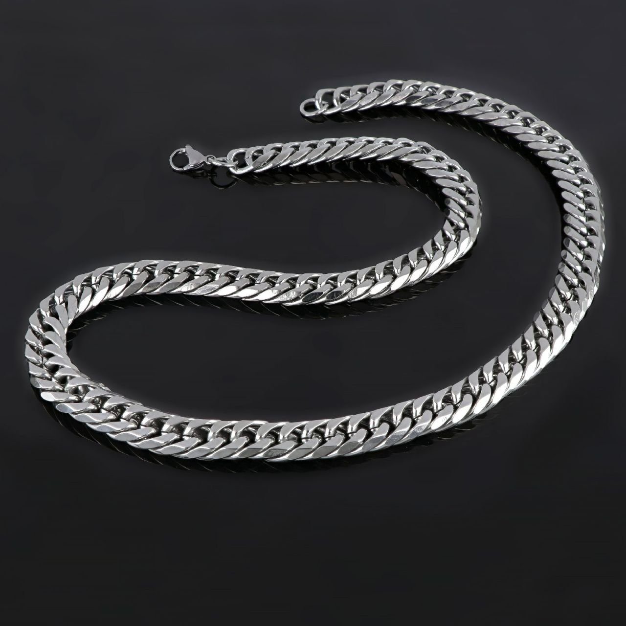 Karisma Schmuck Panzerkette Edelstahl Halskette Hiphop/Rapper/Iced günstig online kaufen